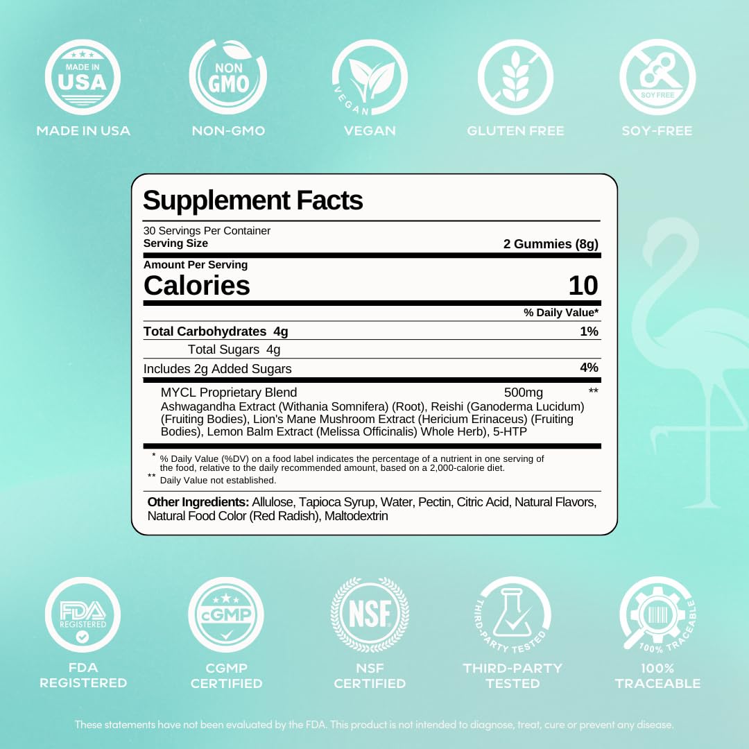 MYCL Bliss Mushroom Gummies 60 Gummies