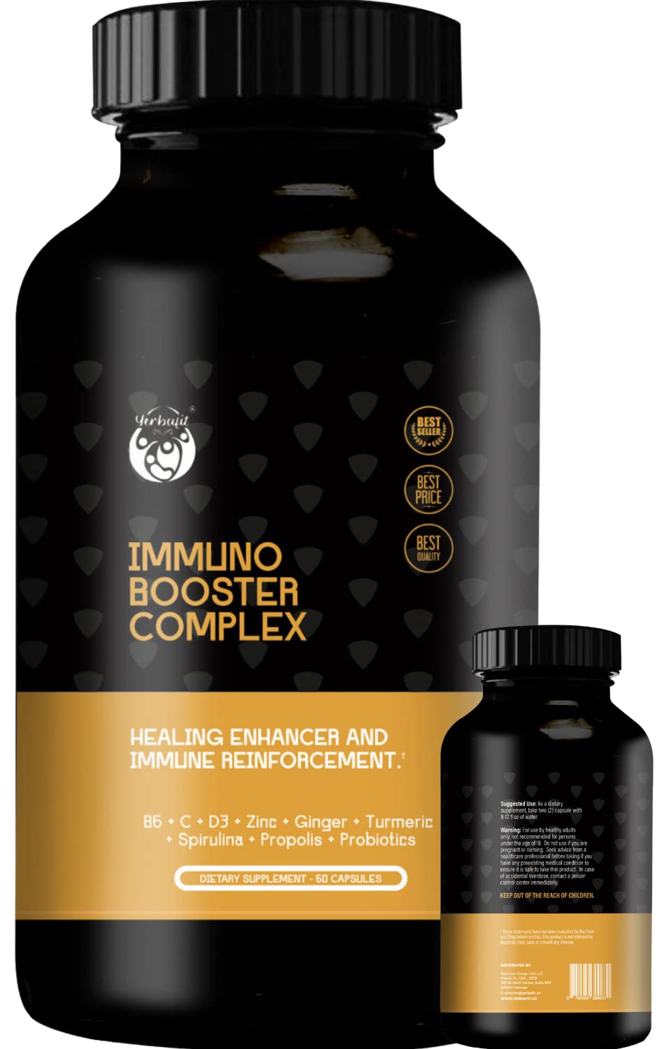 Yerbafit Immune Support 10-in-1 Multivitamin Capsule, 60 Capsules