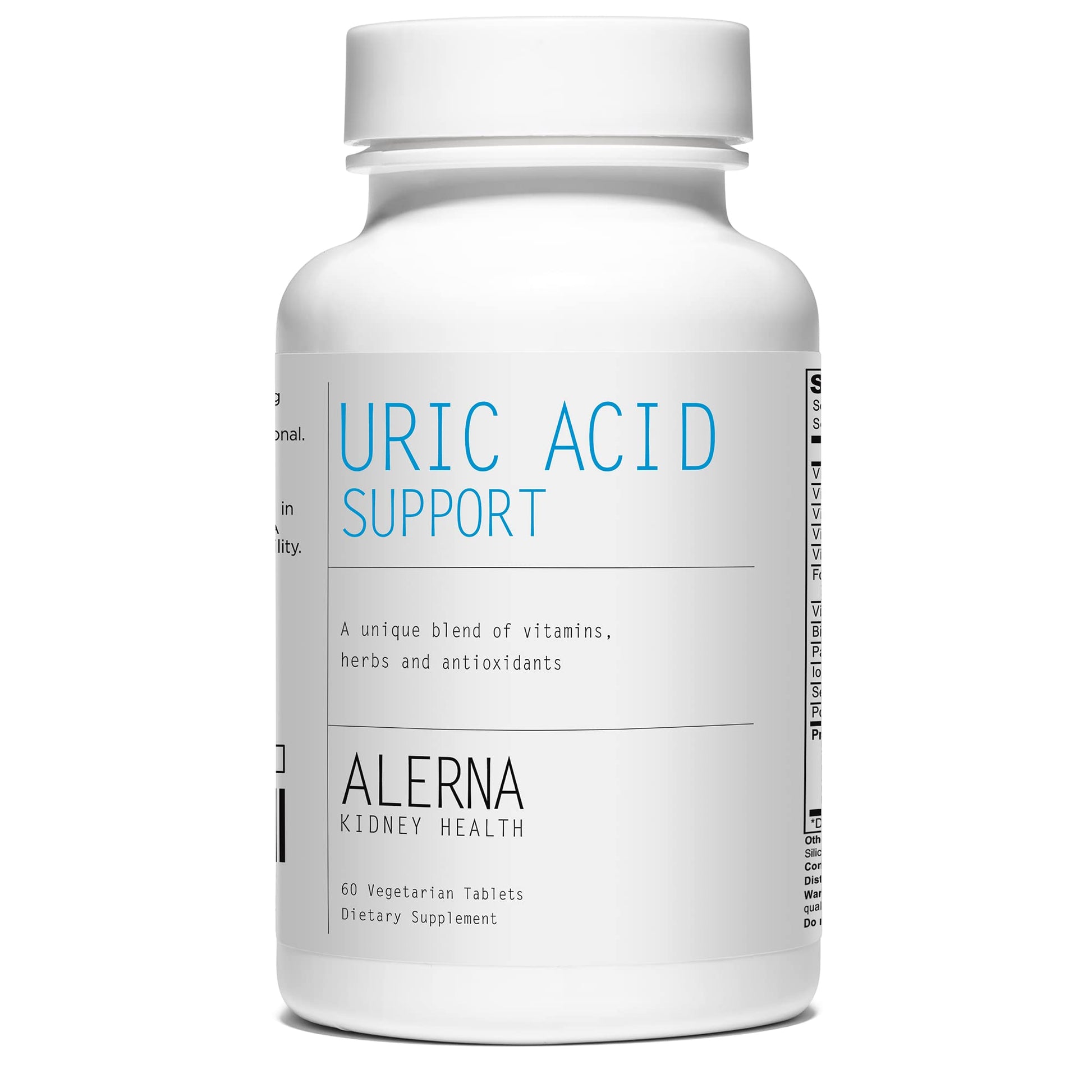 Alerna Kidney Health Uric Acid Support Dietary Supplement – Tart Cherry, Celery Extract, Turmeric & Quercetin – 60 Tablets