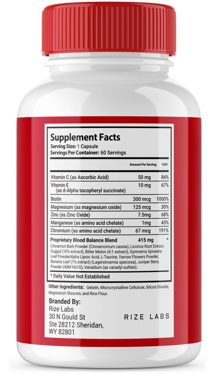 Rize Labs Gluco Tru Capsules, 180 Capsules