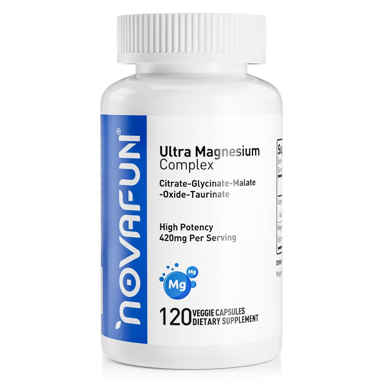 Novafun Magnesium B6 Supplement 120 Capsules