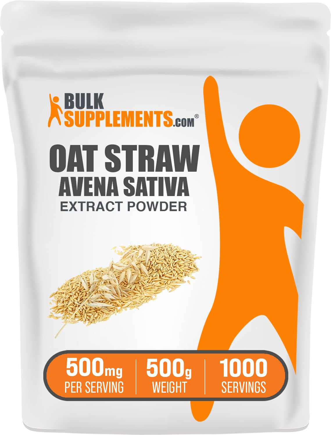 BulkSupplements Oat Straw Extract Powder - Avena Sativa, 35.2 Ounces