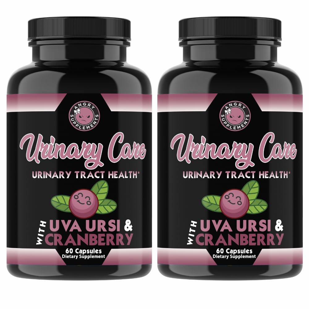 Angry Supplements Urinary Care for Women – UTI & Urinary Tract Health Support – Cranberry, Corn Silk & Uva Ursi – Bladder Cleanse Complex 60 Capsules