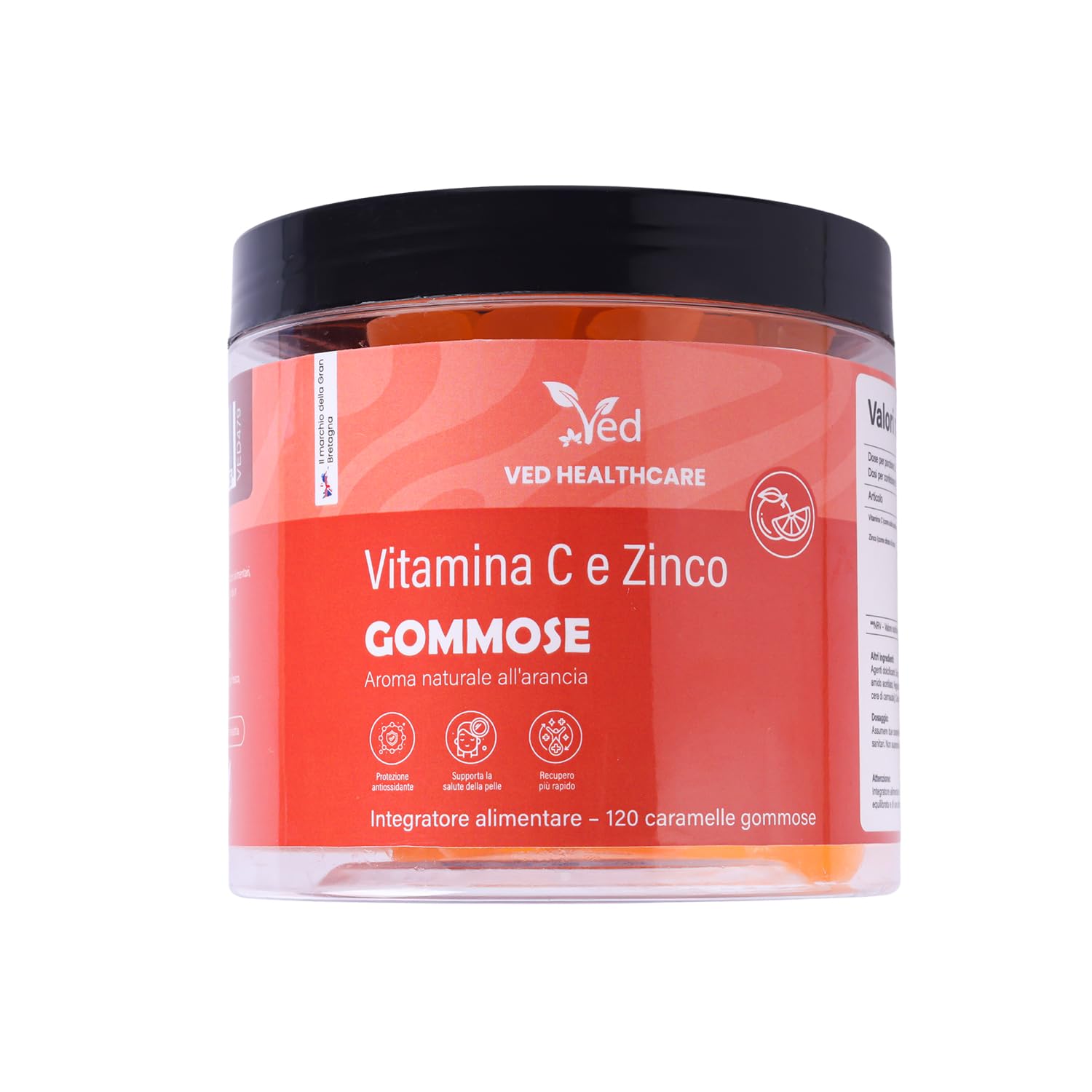 Ved Vitamin C with Zinc Gummies, 120 Count