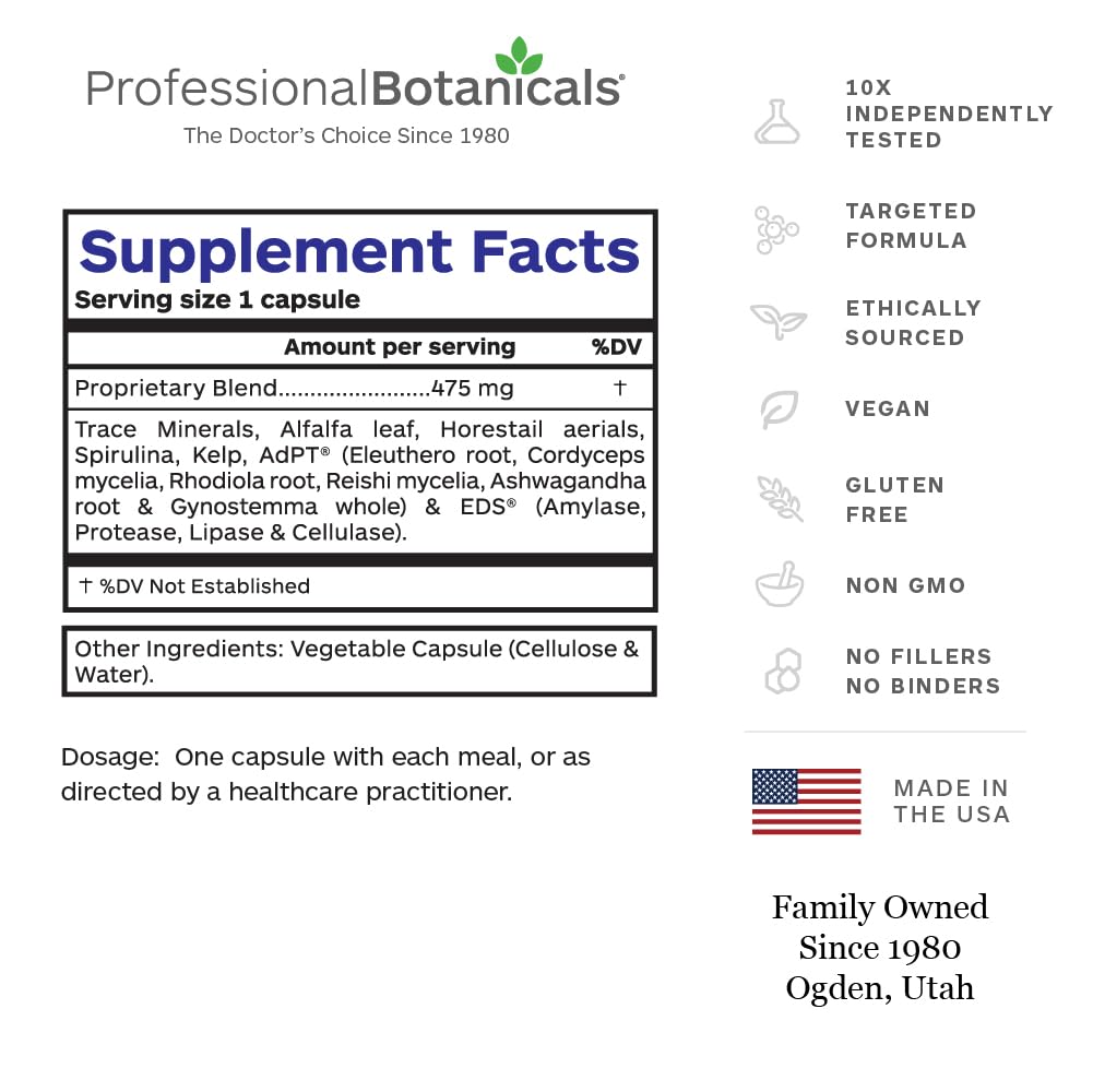 Professional Botanicals Mineral Complex 90 Vegetarian Capsules