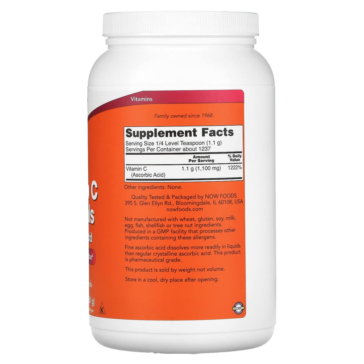 NOW Foods Vitamin C Powder 1 Count