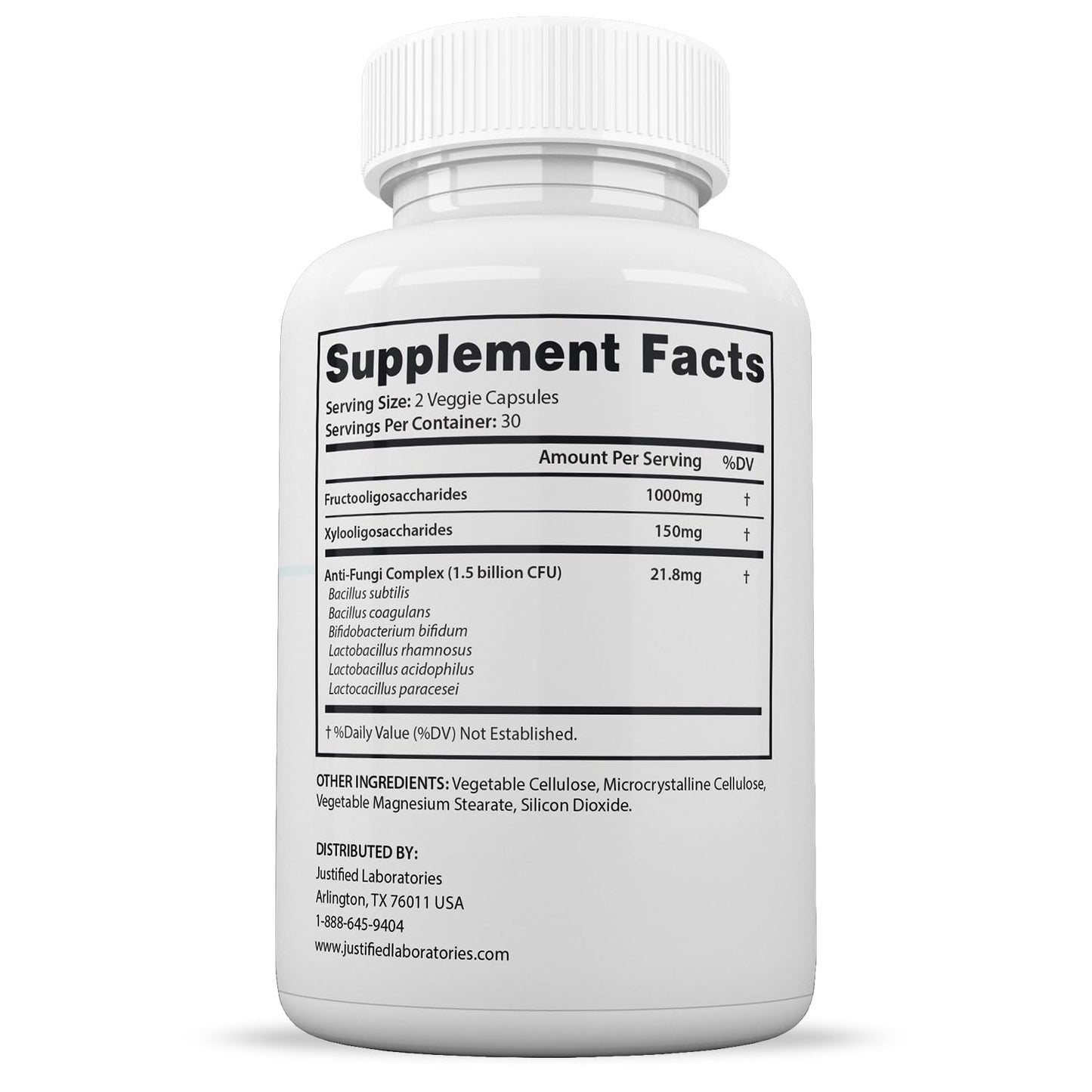 Justified Laboratories Best Breath Probiotic 1.5 Billion CFU Oral Support Capsule, 600 Capsules