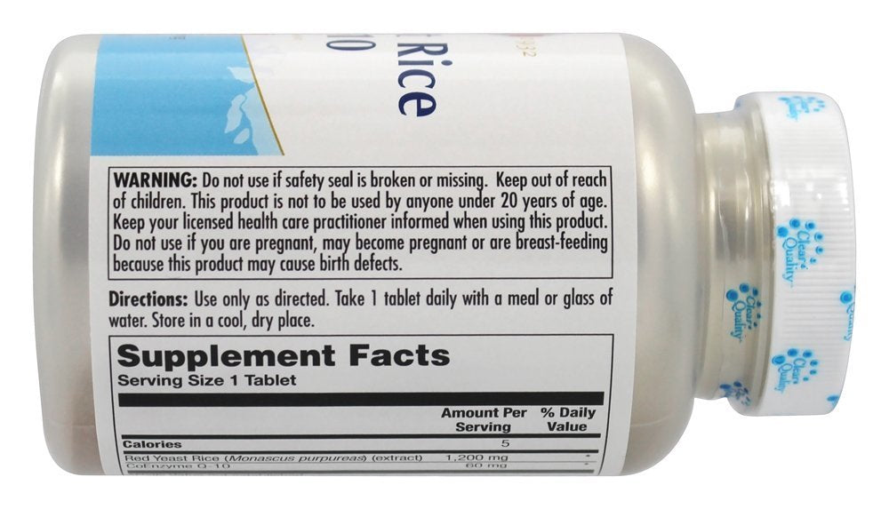 KAL Red Yeast Rice CoQ10 Once Daily Tablets, 30 Count