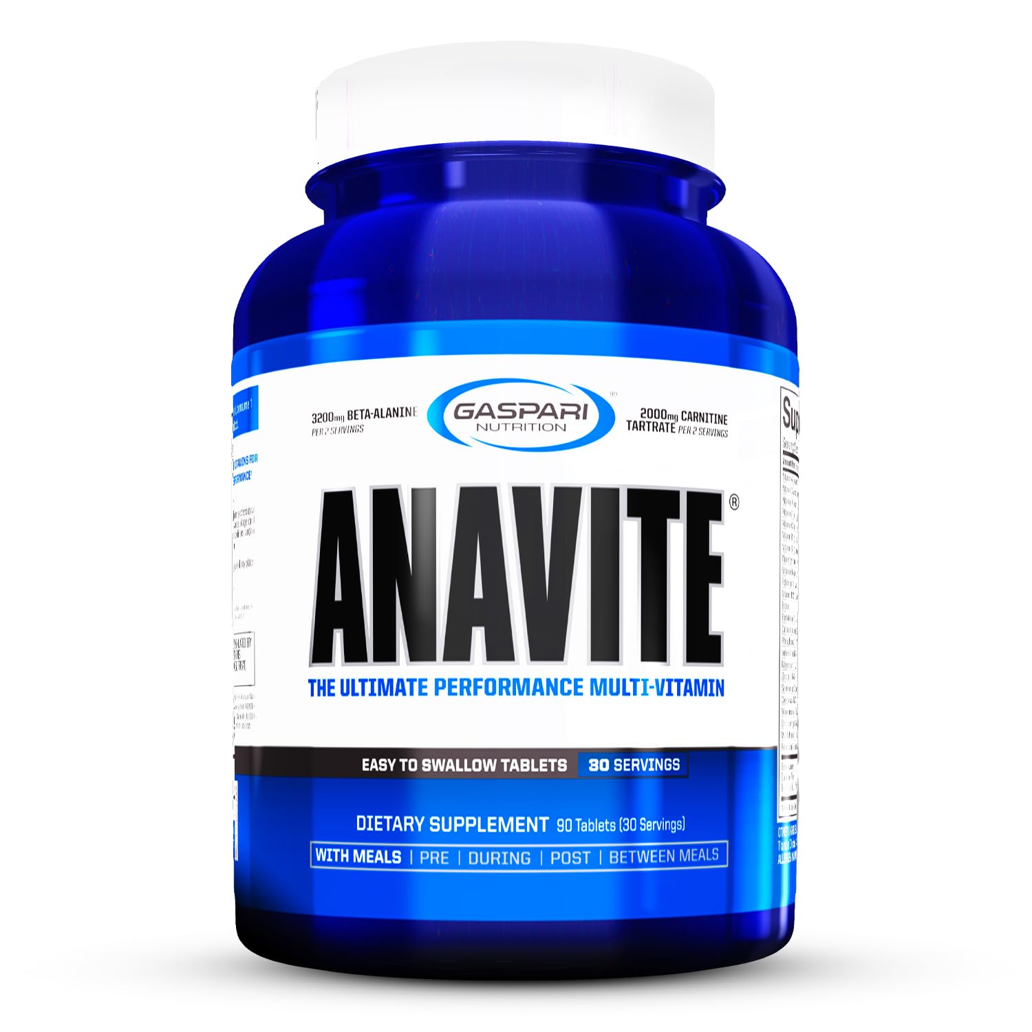 Gaspari Nutrition Anavite Sports Multi-Vitamin with Amino Acids, Beta-Alanine and L-Carnitine, Capsules, 180