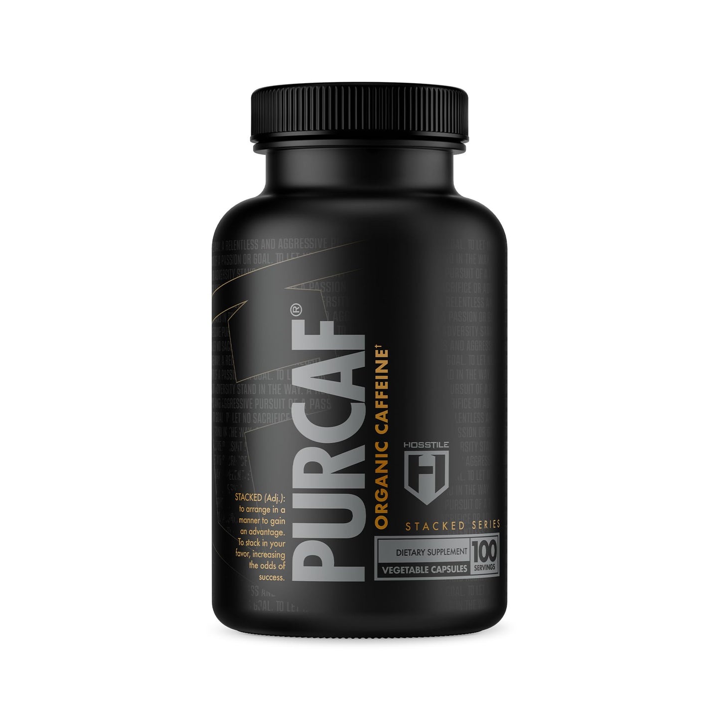 HOSSTILE PurCaf Organic Caffeine Capsules, 100 Count