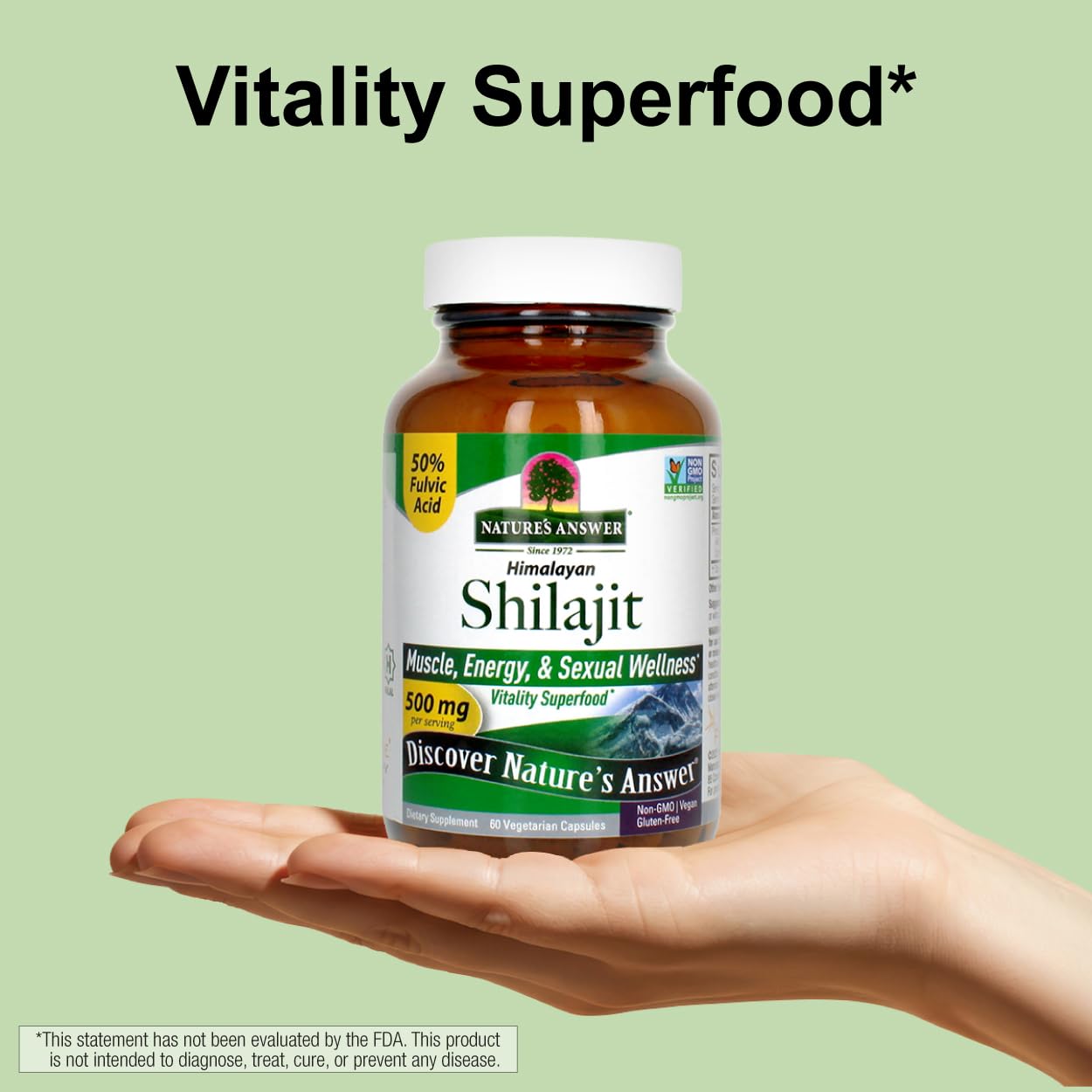 Nature's Answer Himalayan Shilajit Capsules 60 Count
