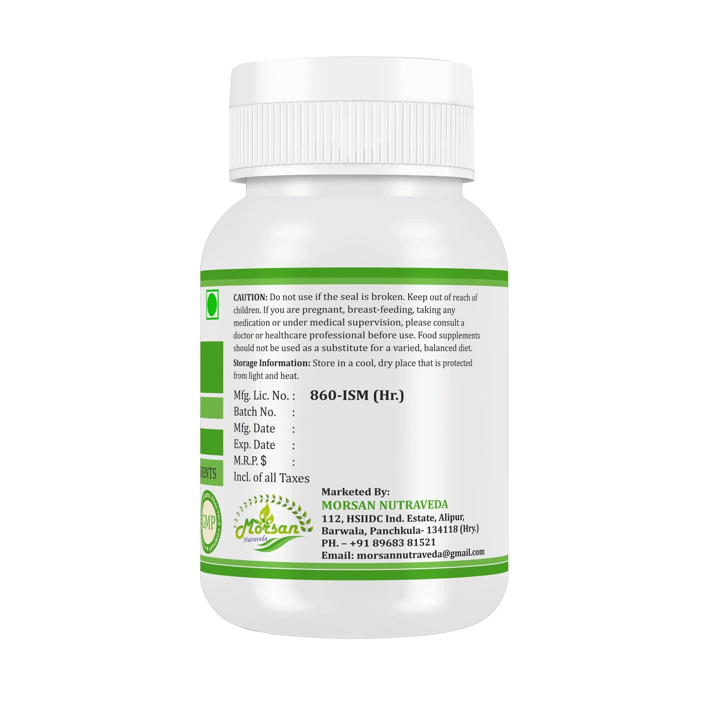 Morsan Nutraveda Punarnava (Boerhaavia Diffusa) Capsules 120 Count