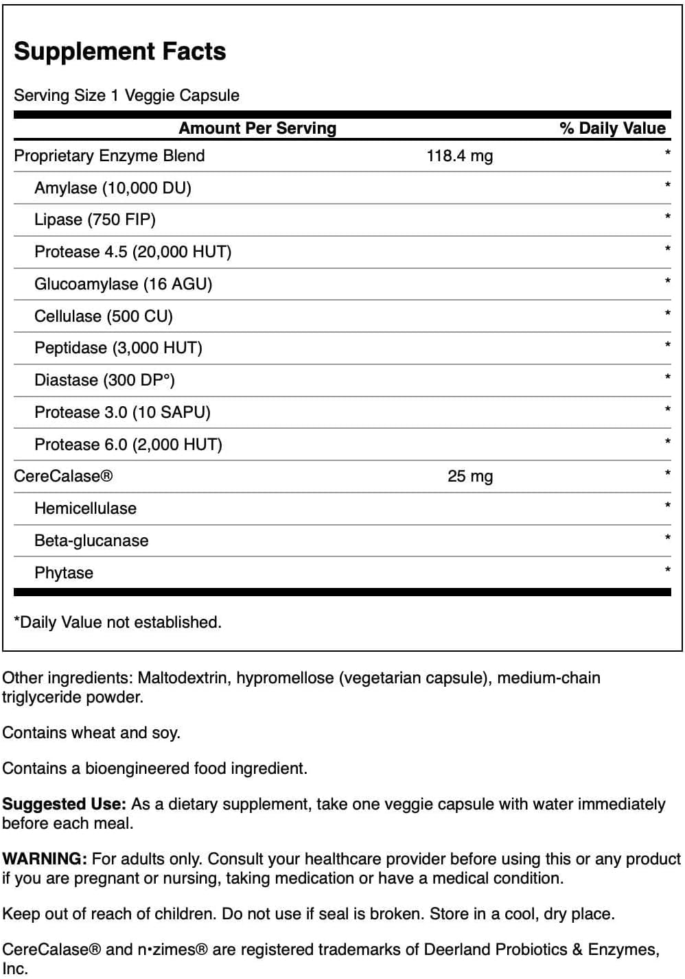Swanson Full Spectrum N-Zimes Capsules 90