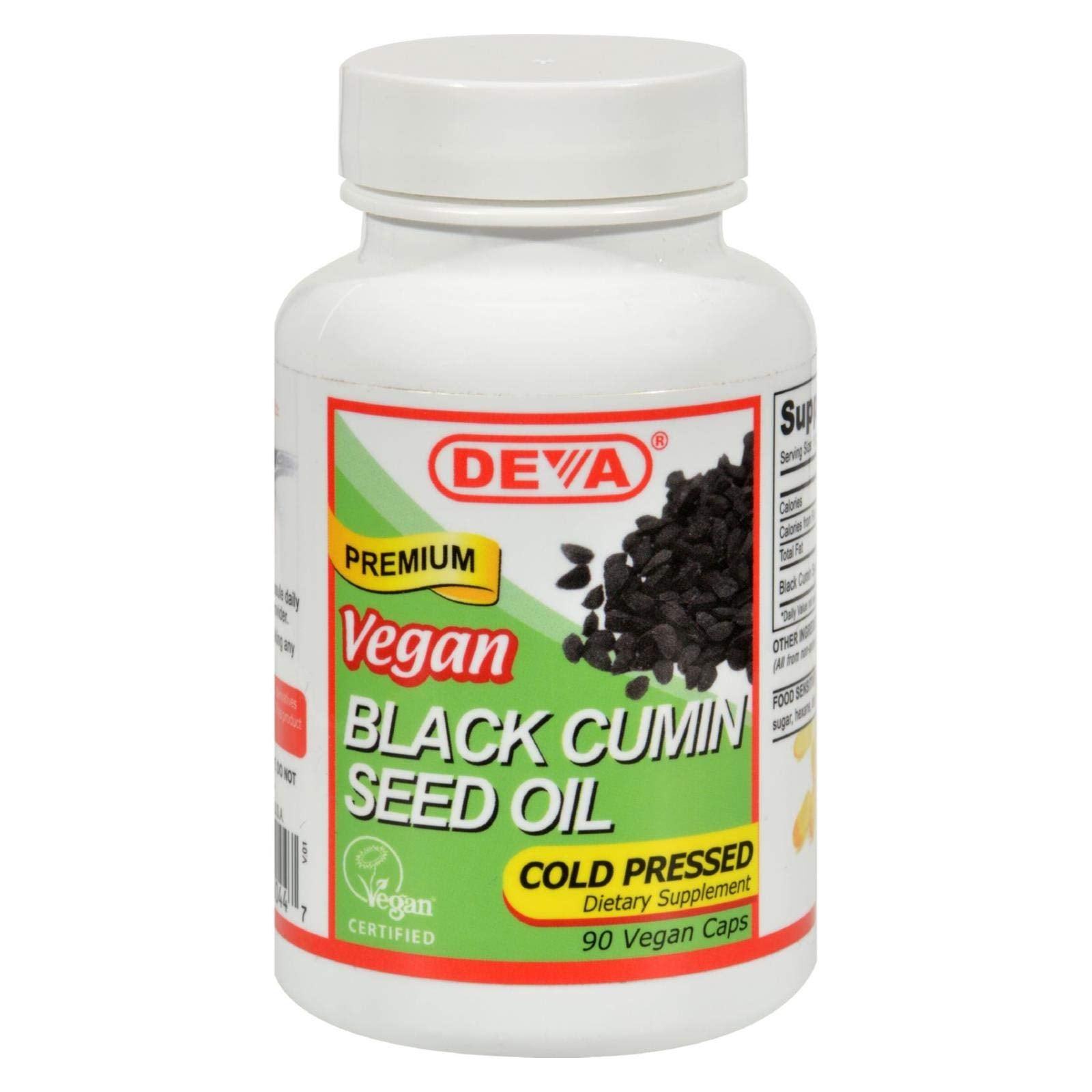 Deva Vegan Vitamins Black Cumin Seed Oil Powder 90 Count