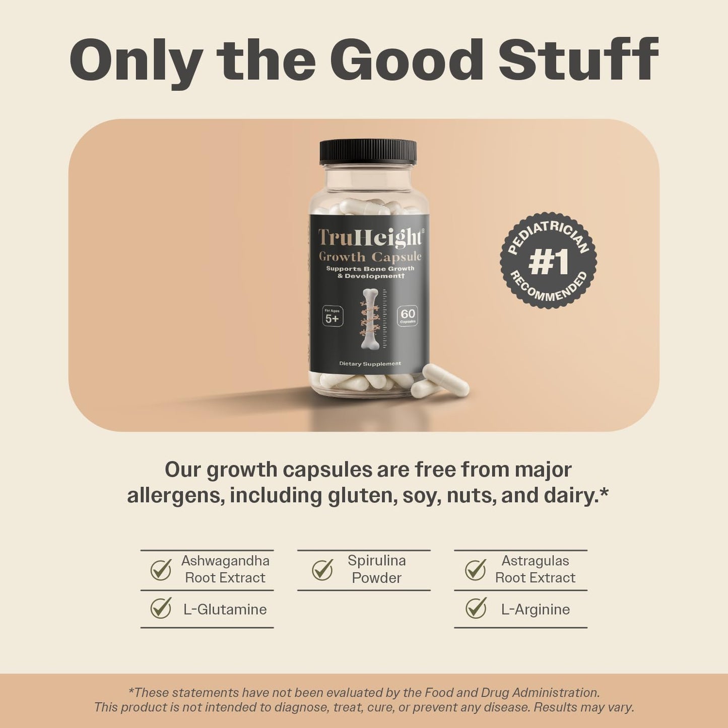 TruHeight Growth Capsules Capsule 180 Count