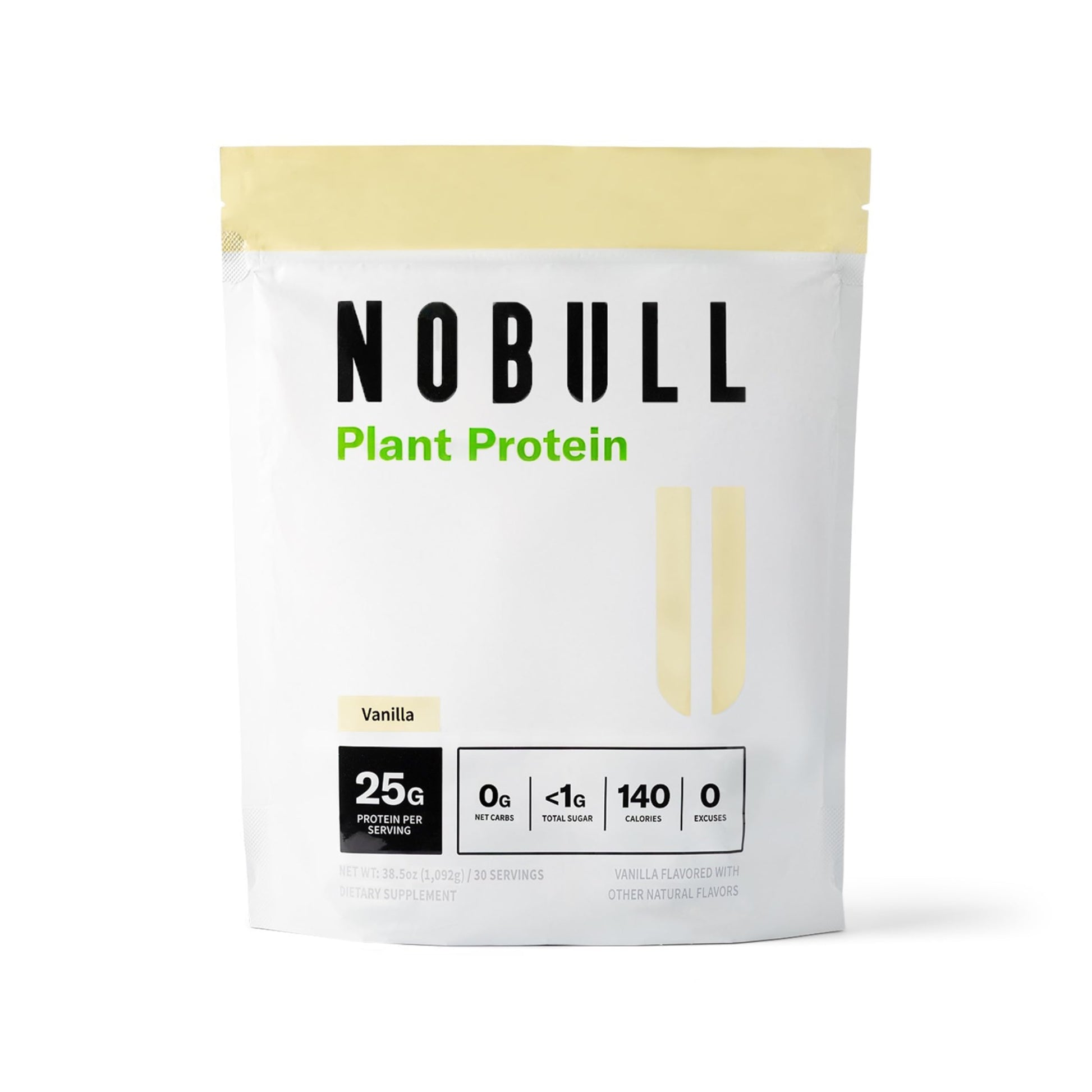 NOBULL Plant-Based Protein Powder Vanilla 38.4 oz