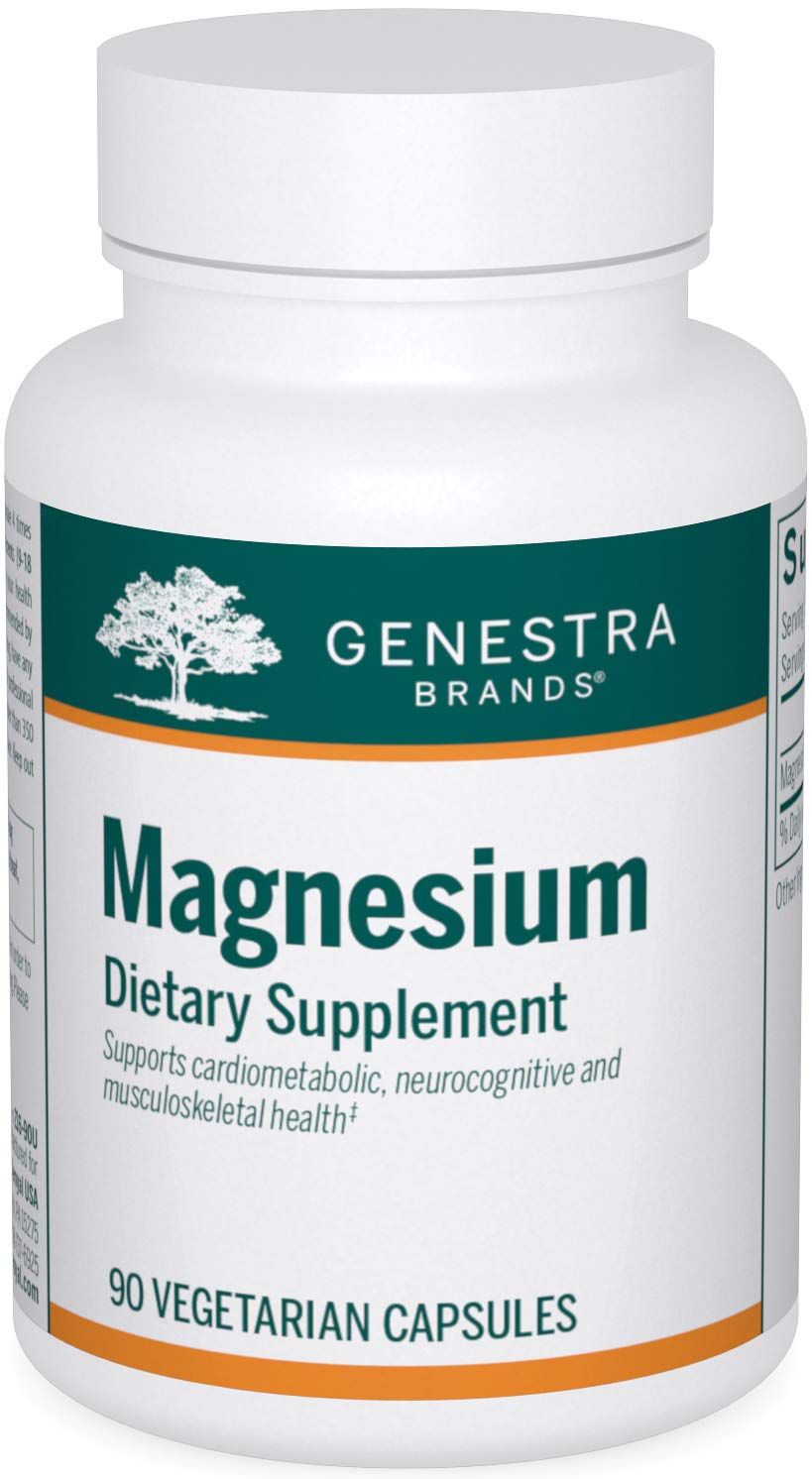 Genestra Brands Magnesium Aspartate Mineral Supplement Capsules, 90 Count