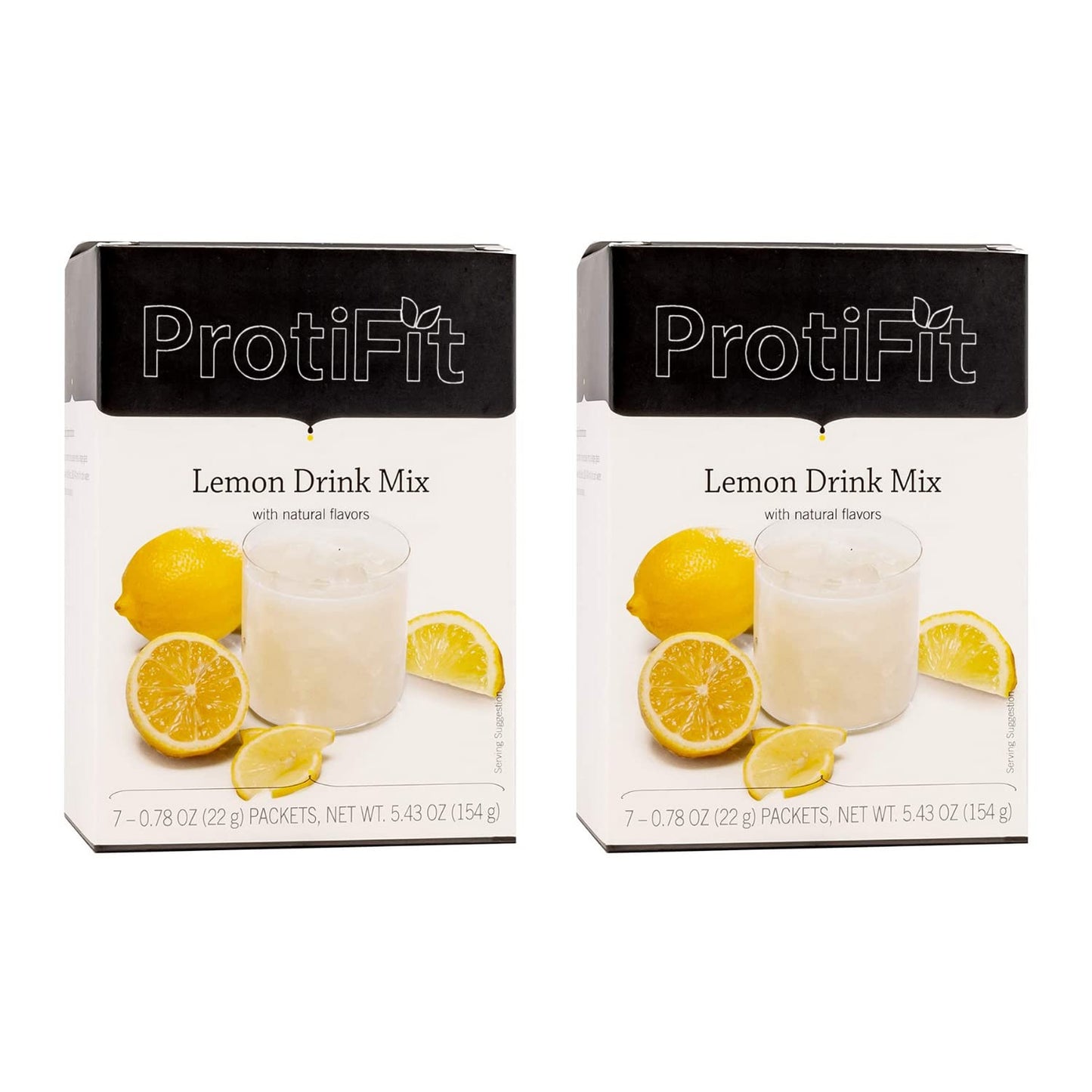 ProtiFit High Protein Lemon Fruit Drink Powder, 0.776 oz Pack of 2