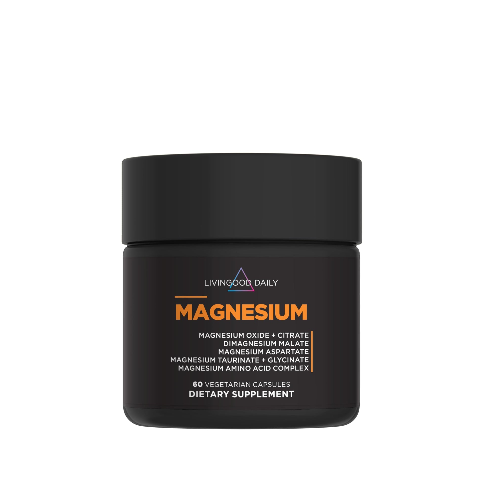 Livingood Daily Magnesium Supplement Capsules, 60 Count