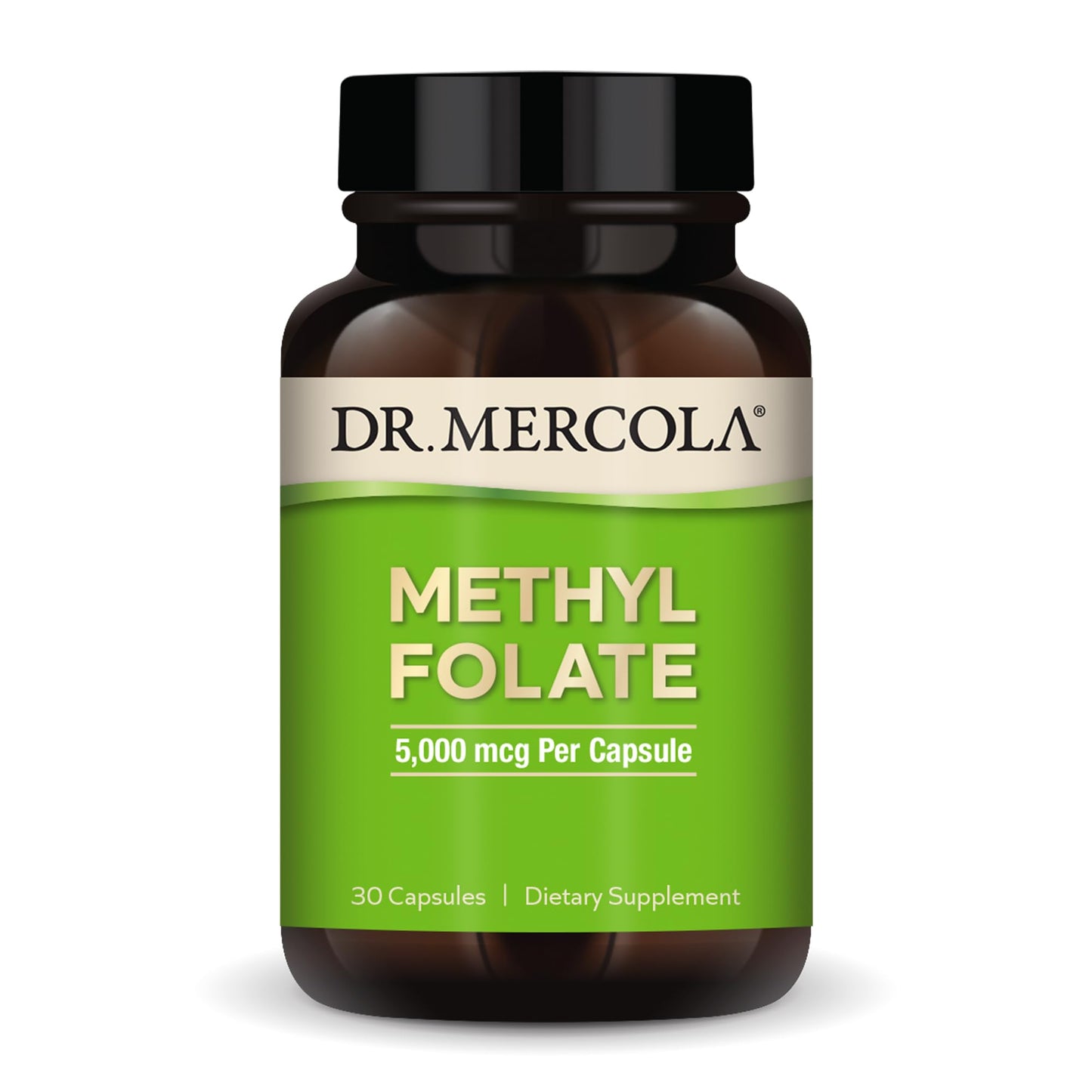 Dr. Mercola Methyl Folate 5-MTHF Folate 5 mg, Capsule, 30 Capsules