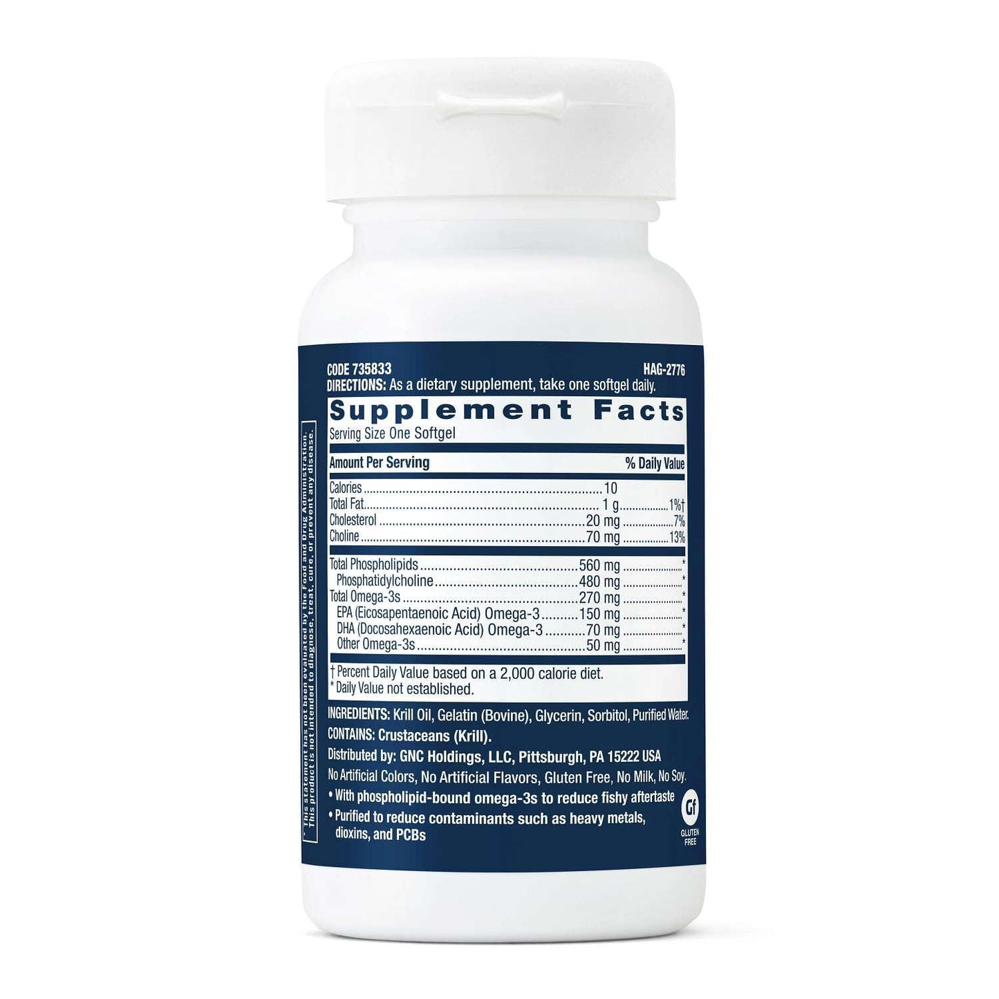 GNC Triple Strength Krill Oil Softgel 30 Count