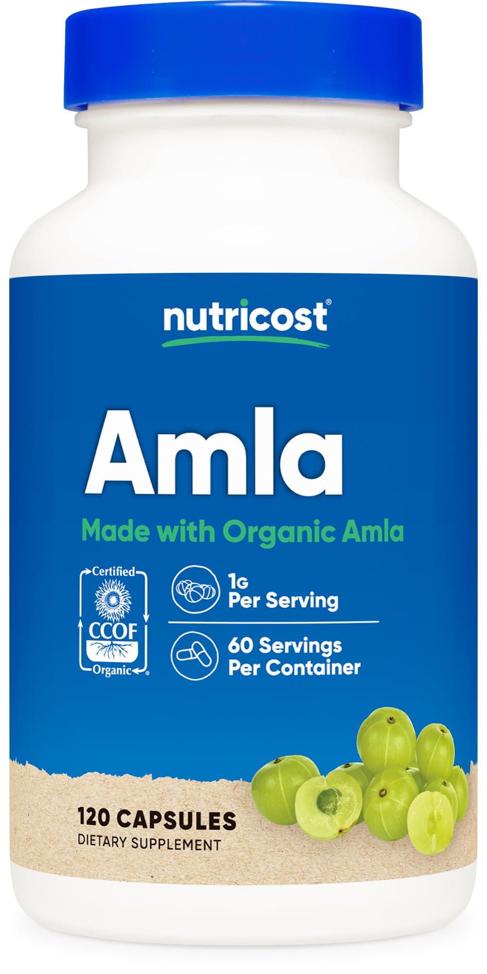Nutricost Amla 1000mg Capsules, 120 Count