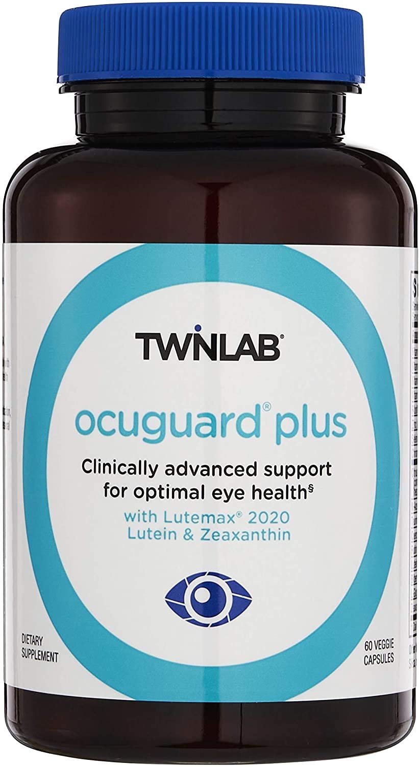 Twinlab Ocuguard Plus Eye Supplement with Zinc, Vitamin A, C & D, 60 Capsules