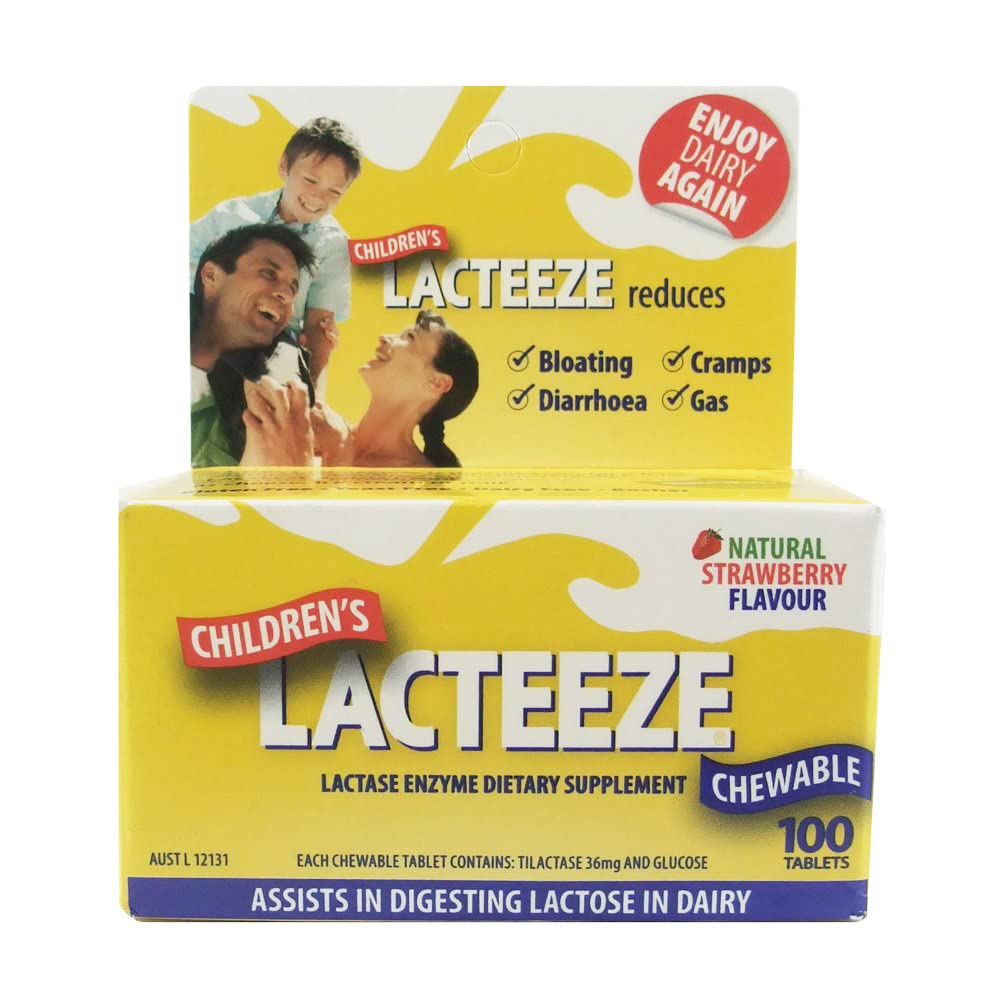 Gelda Scientific Lacteeze Children's Chewable Tablets 100 Count