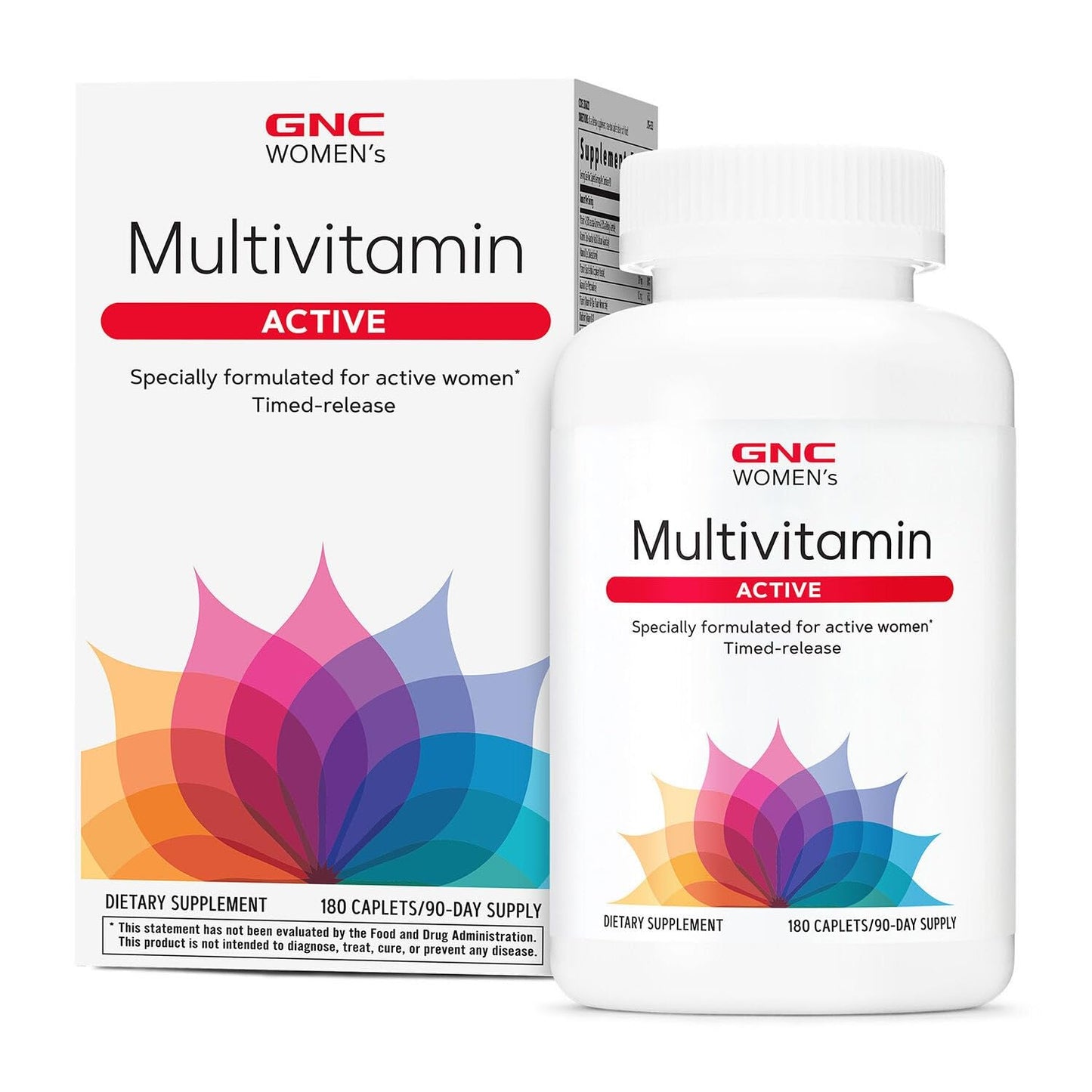 GNC Women's Active Day & Night Bundle: Active Multivitamin Tablets 180 Count & Melatonin 10mg Tablets Twin Pack 120 Total, 300 Count