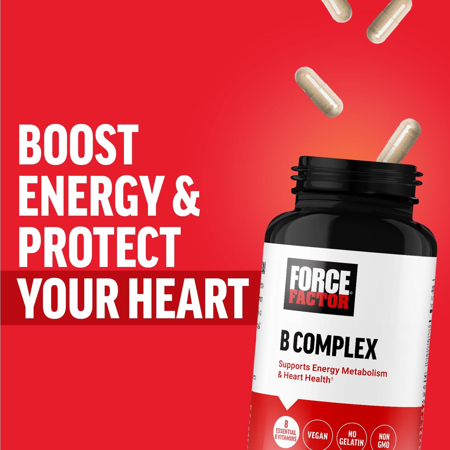 Force Factor Vitamin B Complex, 60 Capsules
