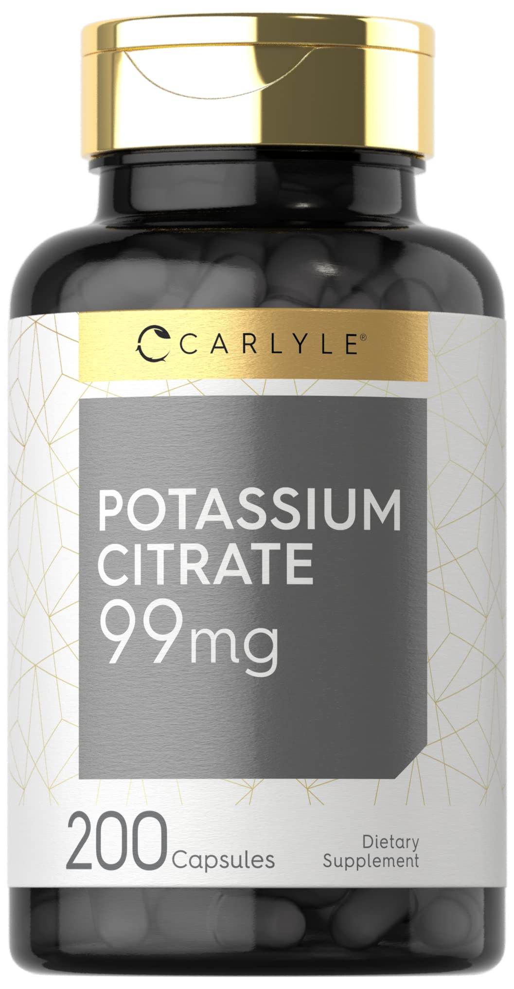 Carlyle Potassium Citrate 99mg Capsules, 200 Count