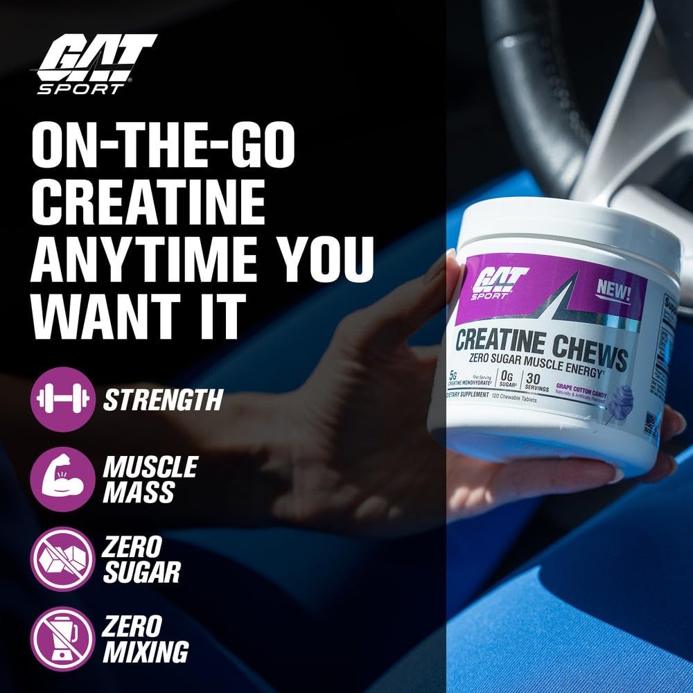 GAT SPORT Creatine Chews Chewable 30 Count