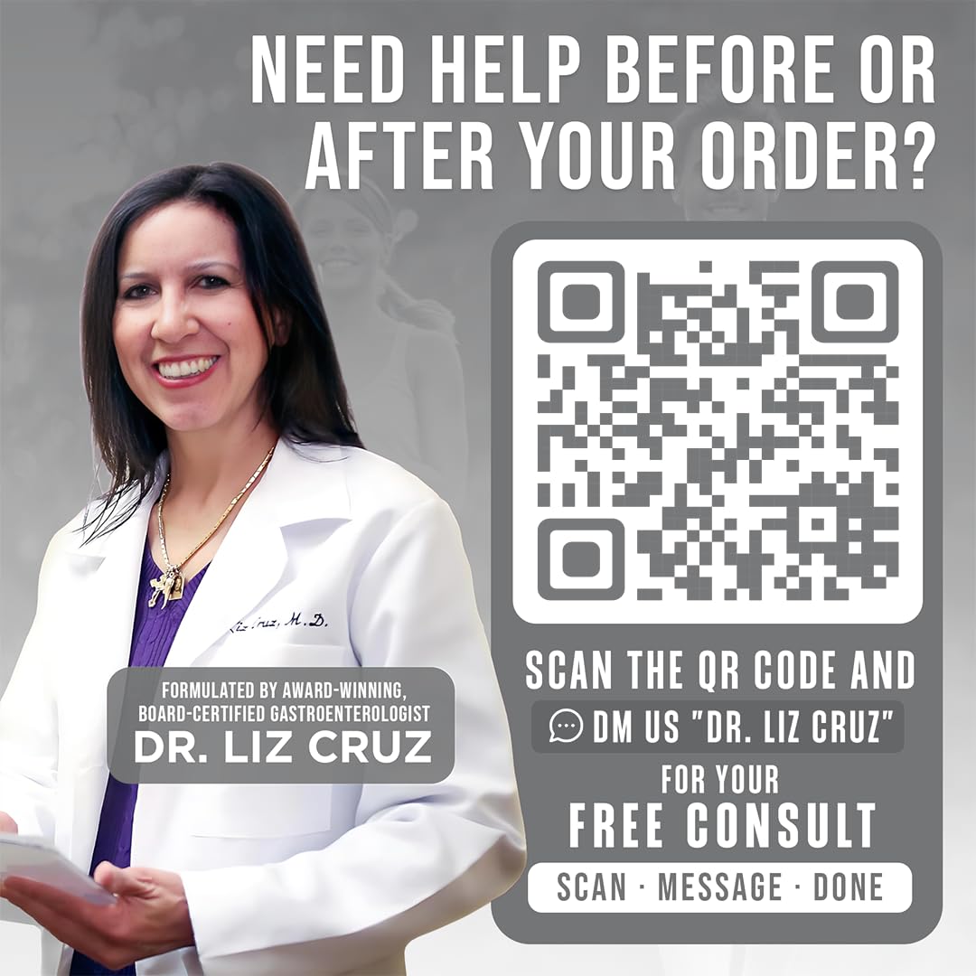 Dr. Liz Cruz Delicate Detox Enzymes Supplement, 120 Veggie Capsules
