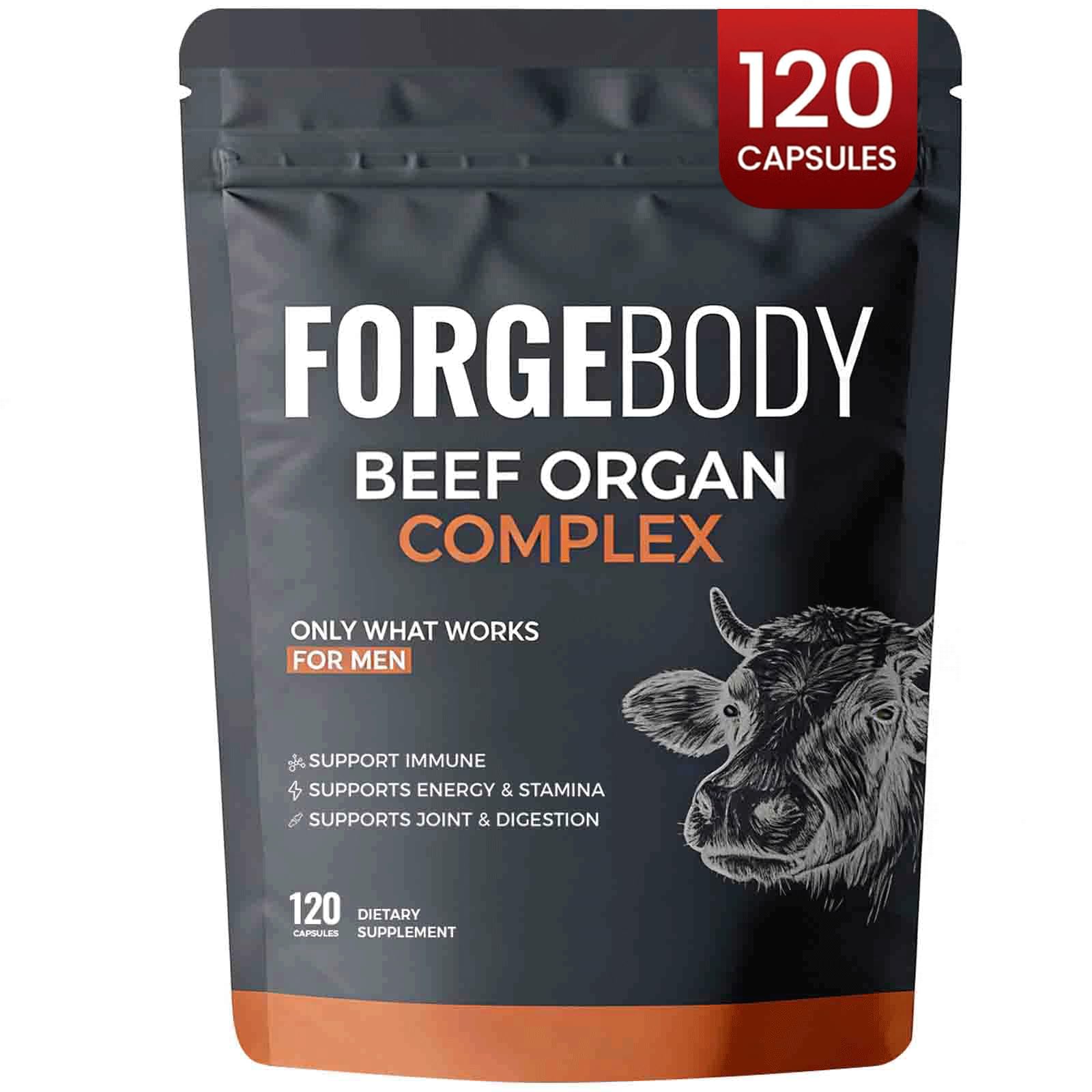 MORANDEE Forgebody Beef Organ Complex Supplement Capsule, 1 Capsule