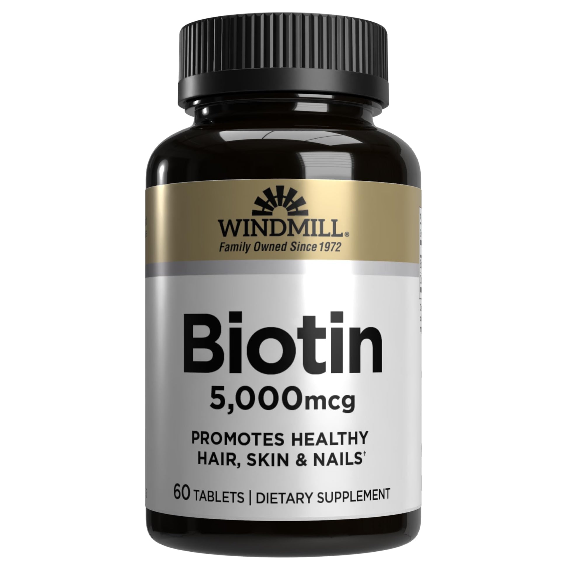 Windmill Biotin 5000 mcg Tablet, 60 Count
