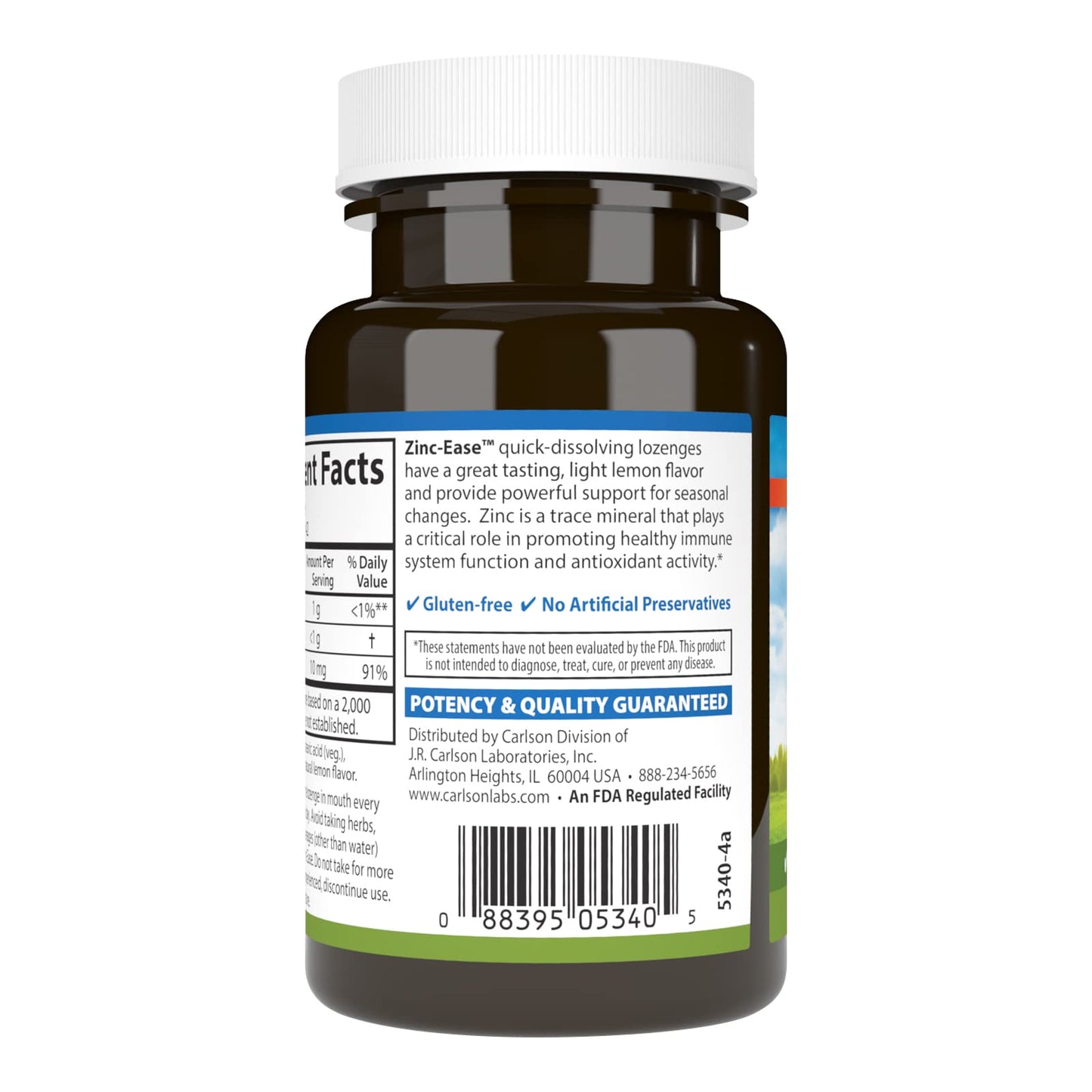 Carlson Zinc-Ease Lozenges, 42 Count