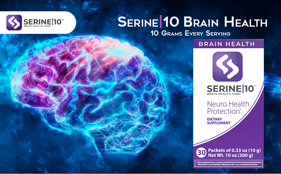 SERINE 10 L-Serine Nootropics Packets Powder, 10 Packets