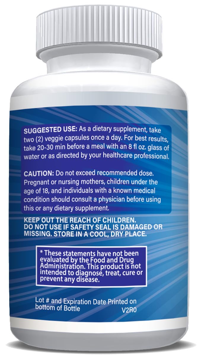 Global Creations Natural Mood & Serotonin Support - Nutrisuppz Anxiet-Ease Formula with Ashwagandha, L-Theanine, GABA, 5-HTP, Magnesium Capsules 60
