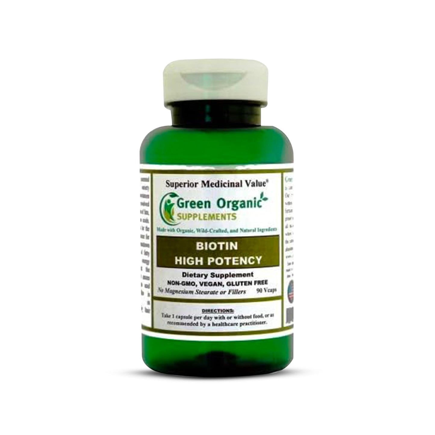 Green Organic Supplements Biotin Tablet, 90 Tablets