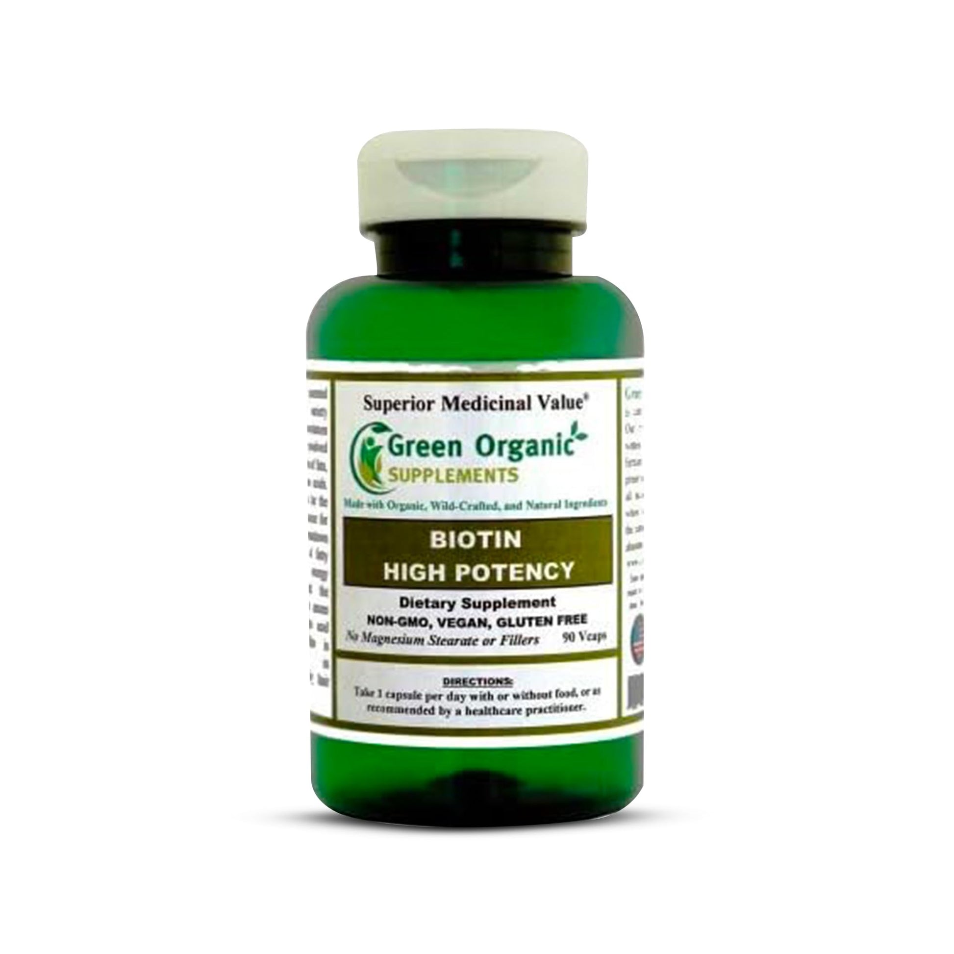Green Organic Supplements Biotin Tablet, 90 Tablets