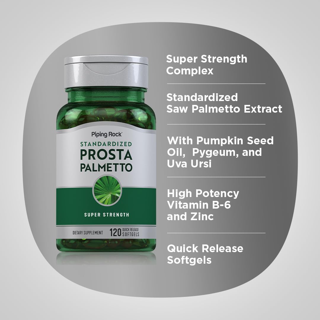 Piping Rock Saw Palmetto Softgels 120