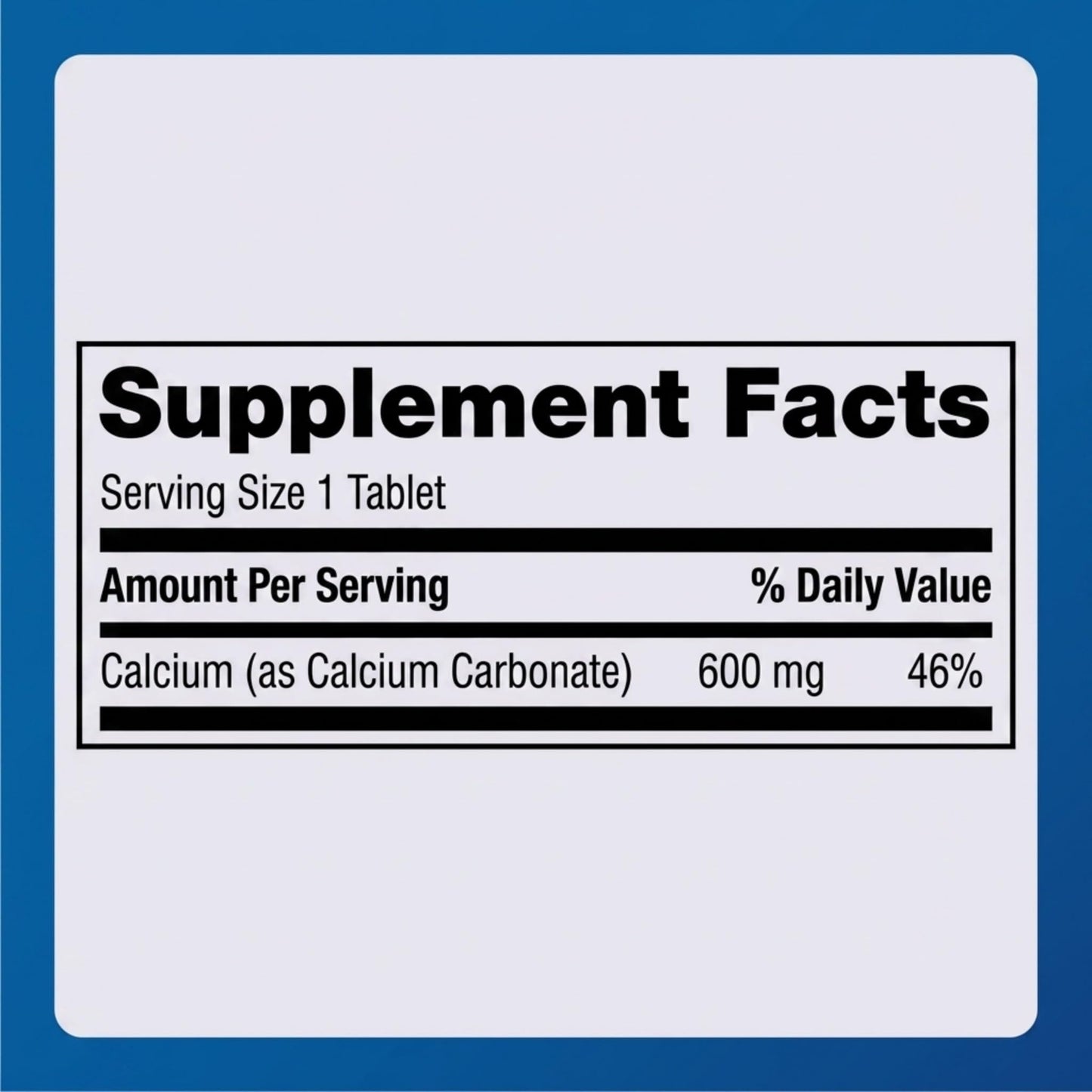 MAJOR Calcium Tablets 600 mg, 150 Count (Pack of 4)