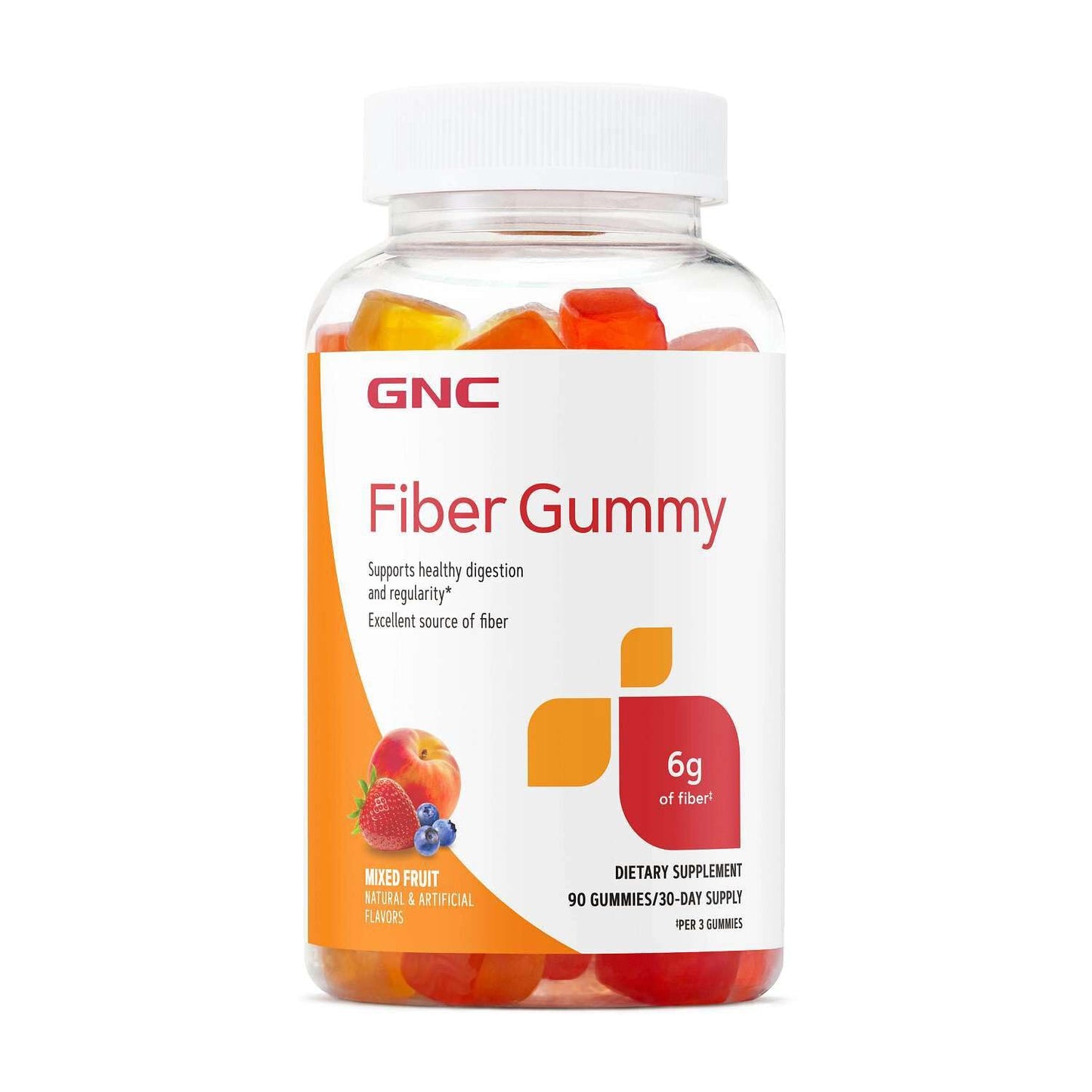 GNC Fiber 6g Gummy 90 Count