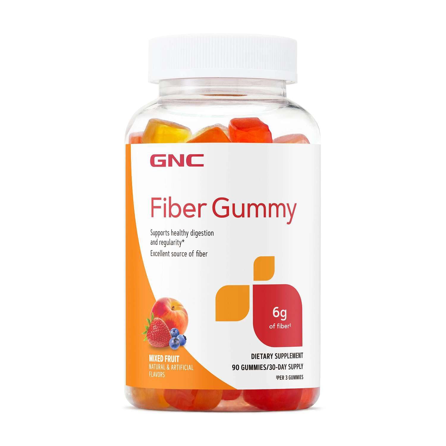 GNC Fiber 6g Gummy 90 Count