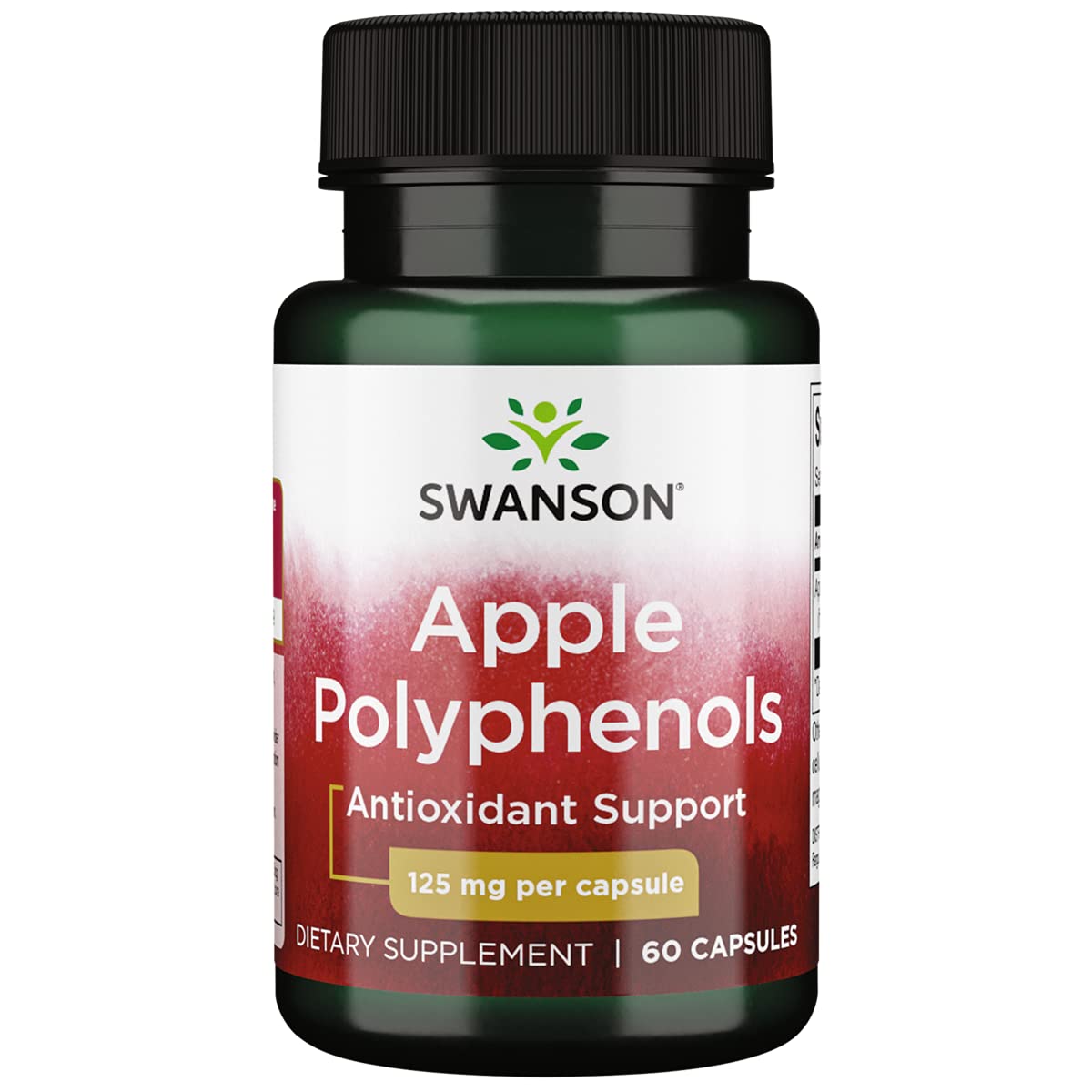 Swanson Apple Polyphenols 125mg Capsules, 60 Count