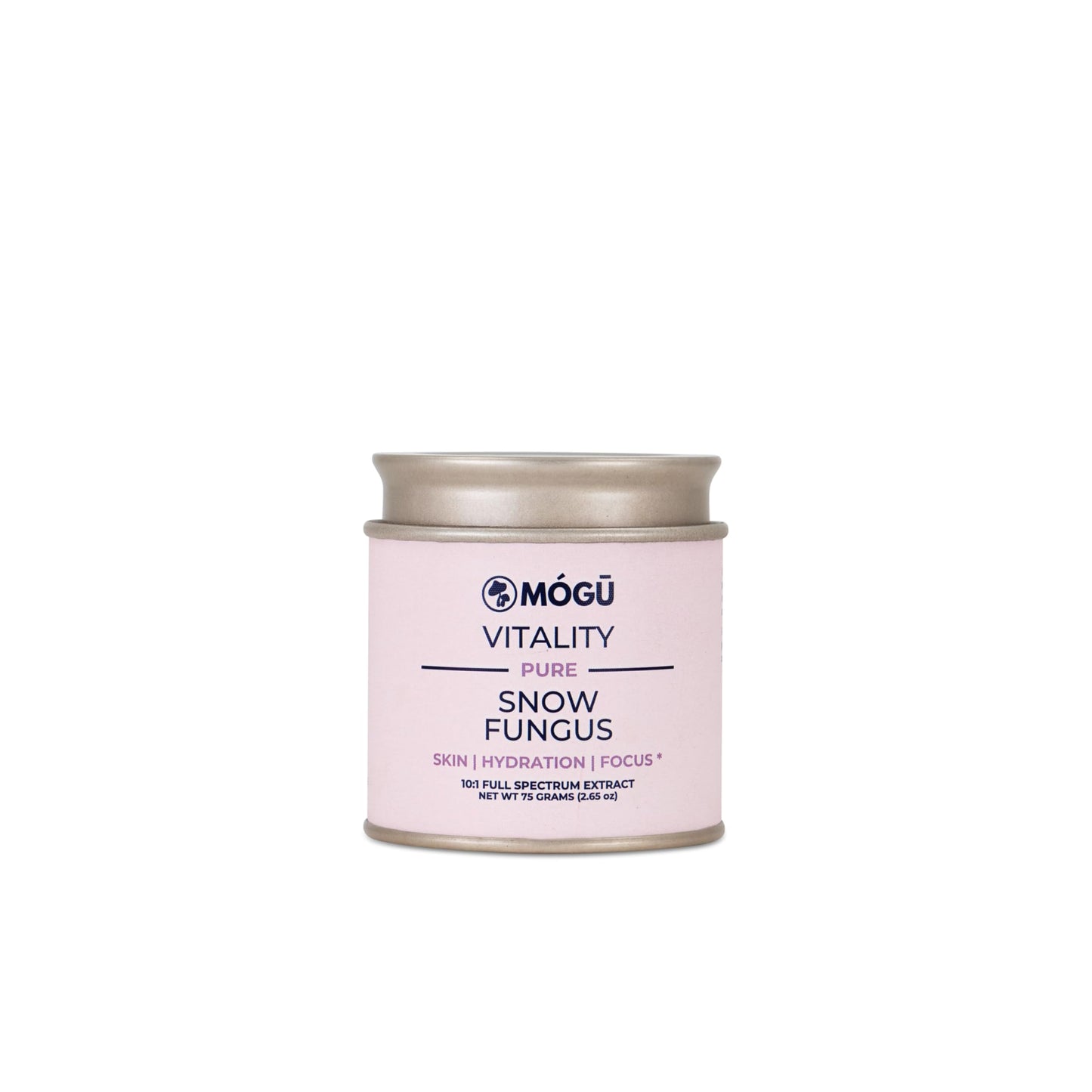 MÓGU MUSHROOMS Mógū Vitality Snow Fungus Tremella Fuciformis Organic Mushroom Powder, 2.65 oz