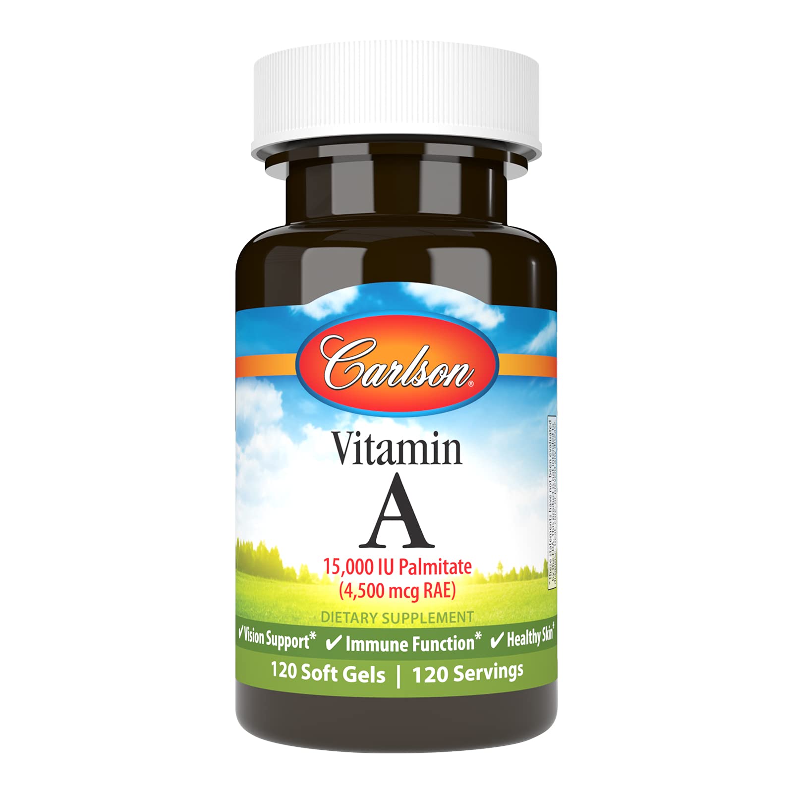 Carlson Vitamin A Softgels, 120 Softgels