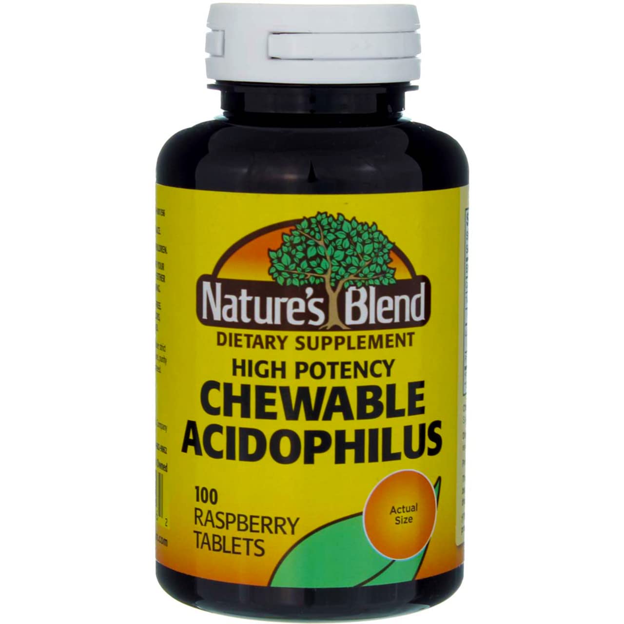 Nature's Blend Acidophilus Chewable Raspberry Flavor Tablets 600