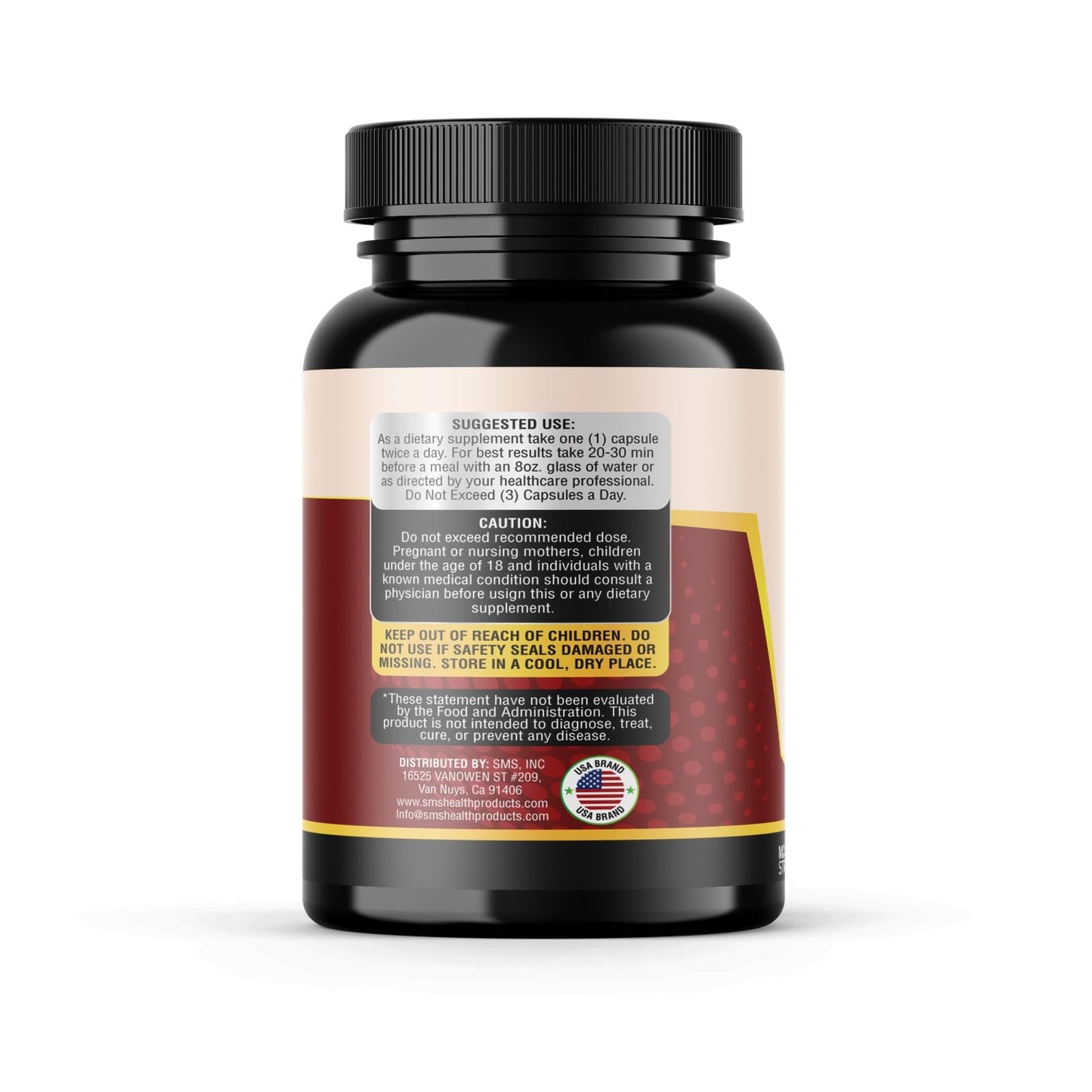 SMSHEALTHPRODUCTS.com Premium Berberine HCL 1200mg, True Ceylon Cinnamon, 120 Capsules