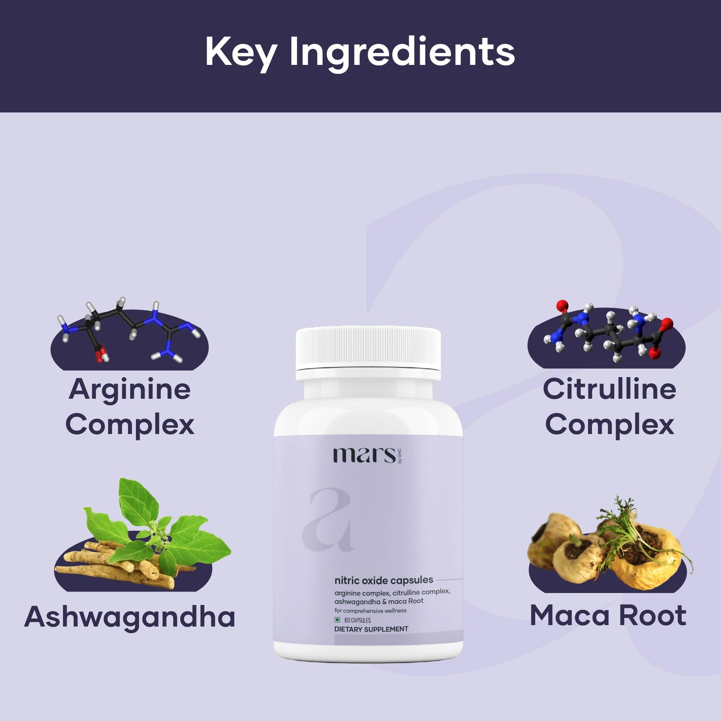 Mars by GHC NitroBurn Combo: Powered by Nitric Oxide & Himalayan Berberine Capsules, 2 Count
